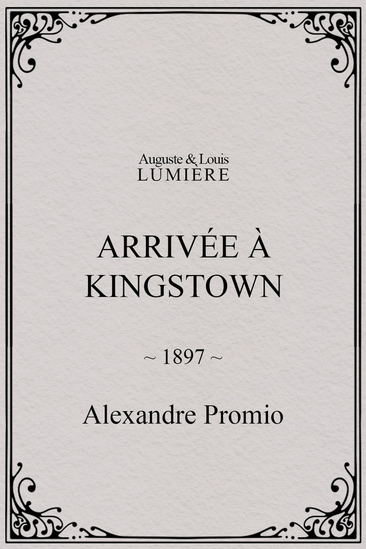 Arrivée à Kingstown