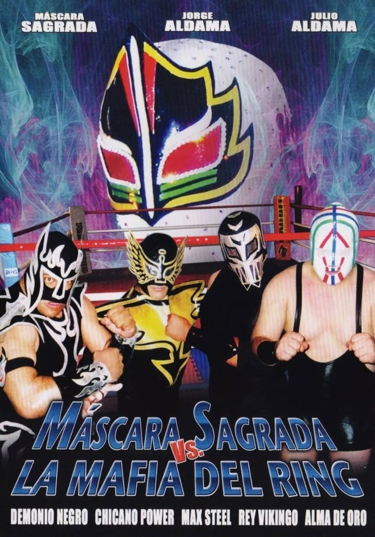 Máscara Sagrada vs. la mafia del ring Backdrop