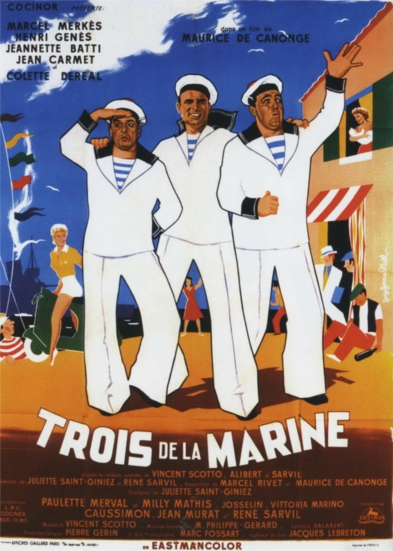 Trois de la marine Backdrop