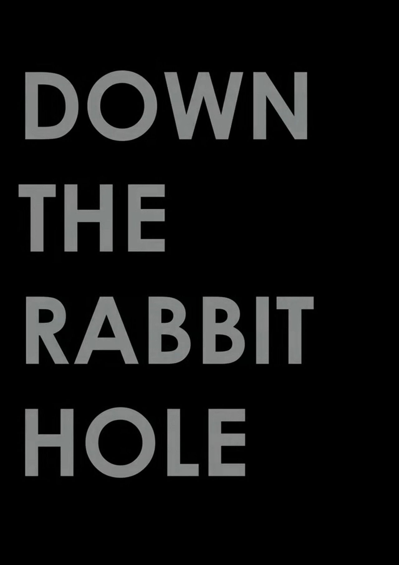 Down the Rabbit Hole poster