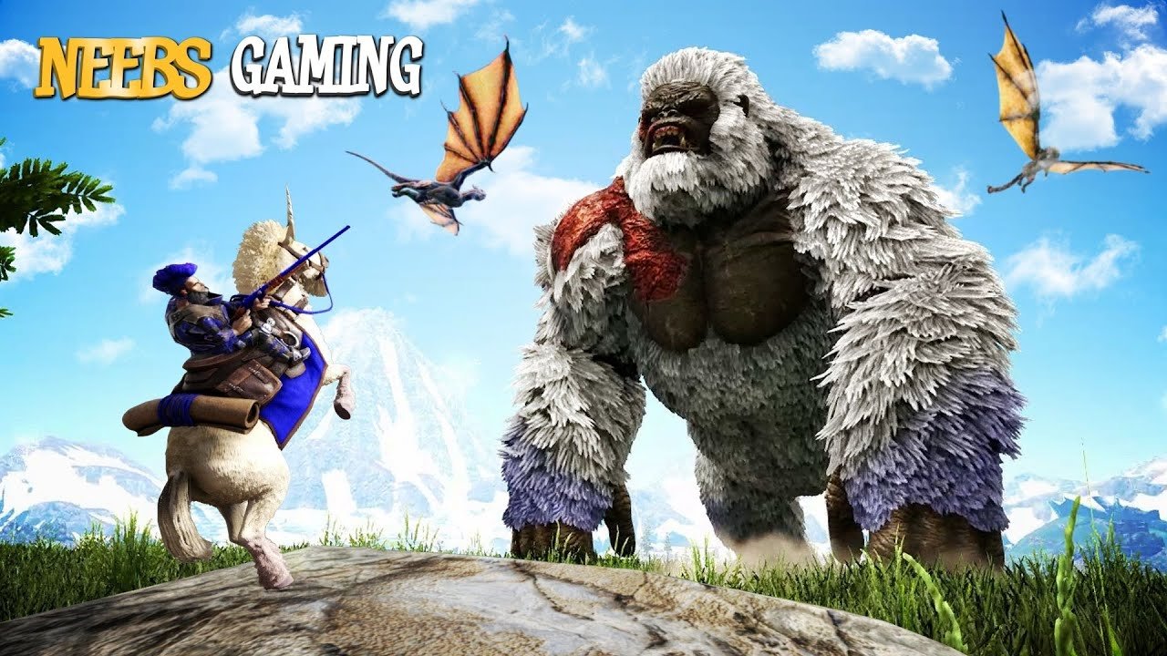 Neebs Gaming - Ark Survival Evolved - Season 5 Episode 49 : Should You Bring A Unicorn to a Boss Fight???