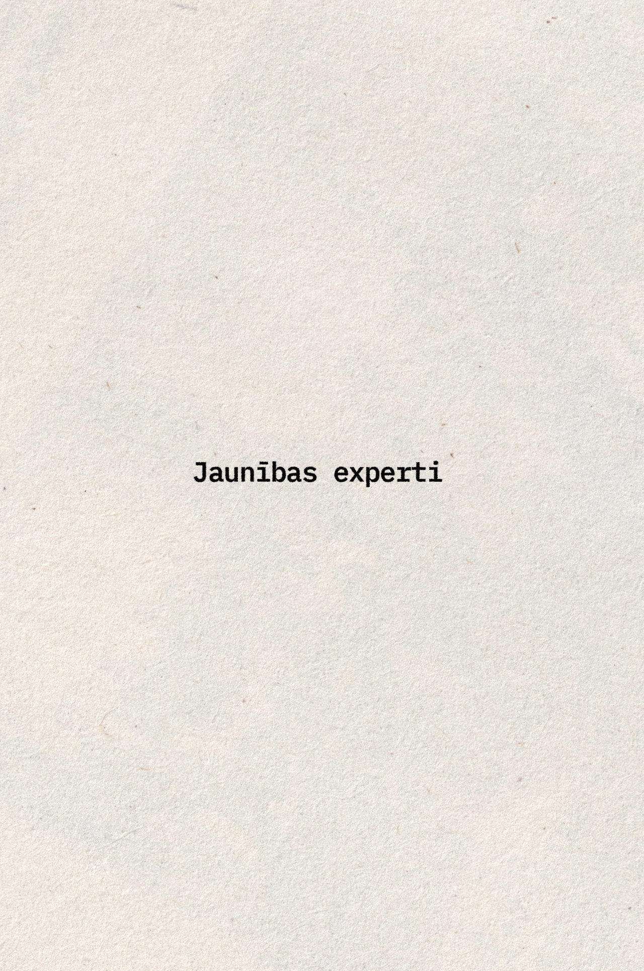 Jaunības experti filmaffisch