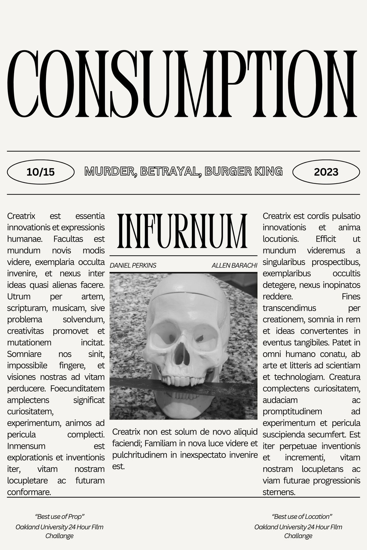 Consumption filmaffisch