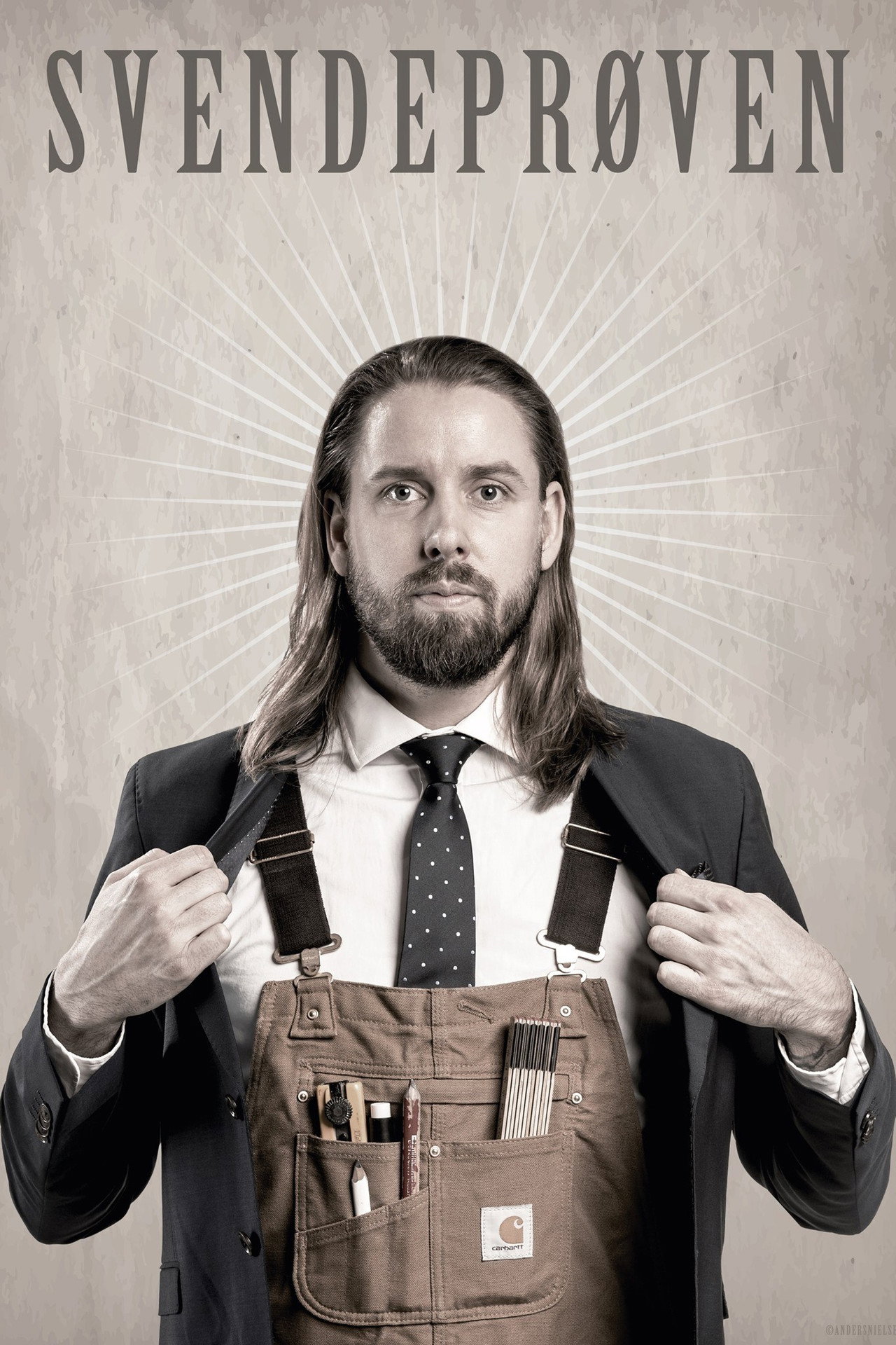 Anders Nielsen: SVENDEPRØVEN poster