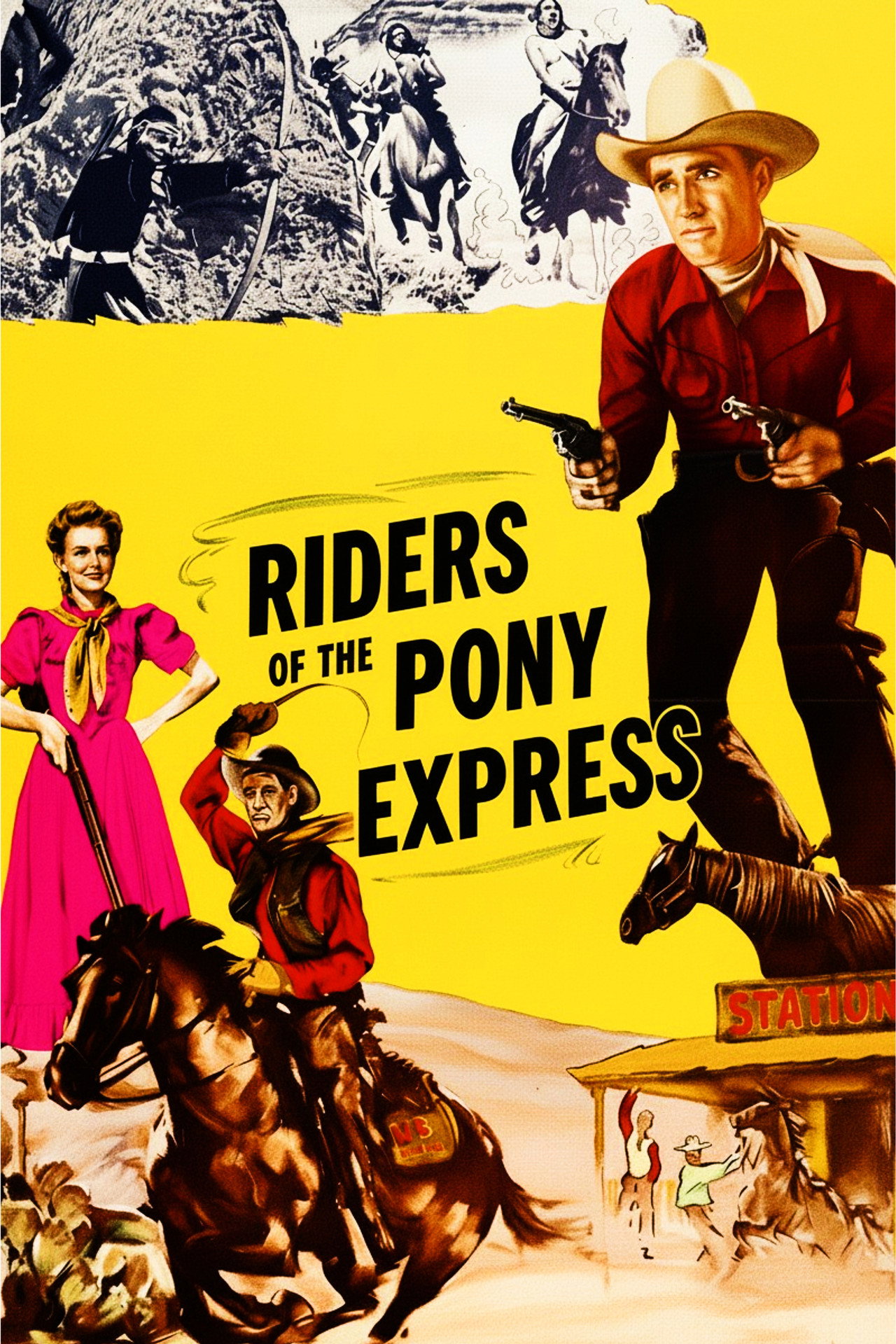 Riders of the Pony Express filmaffisch