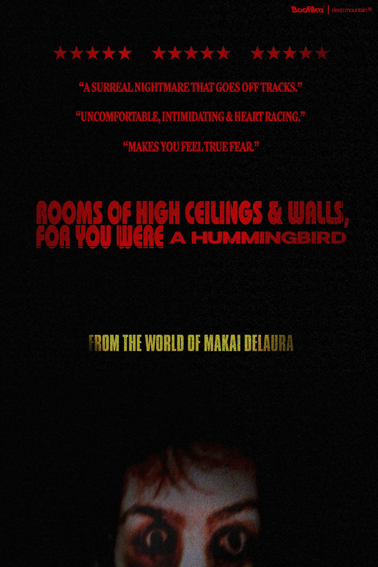 Rooms of High Ceilings & Walls, For You Were a Hummingbird. poster