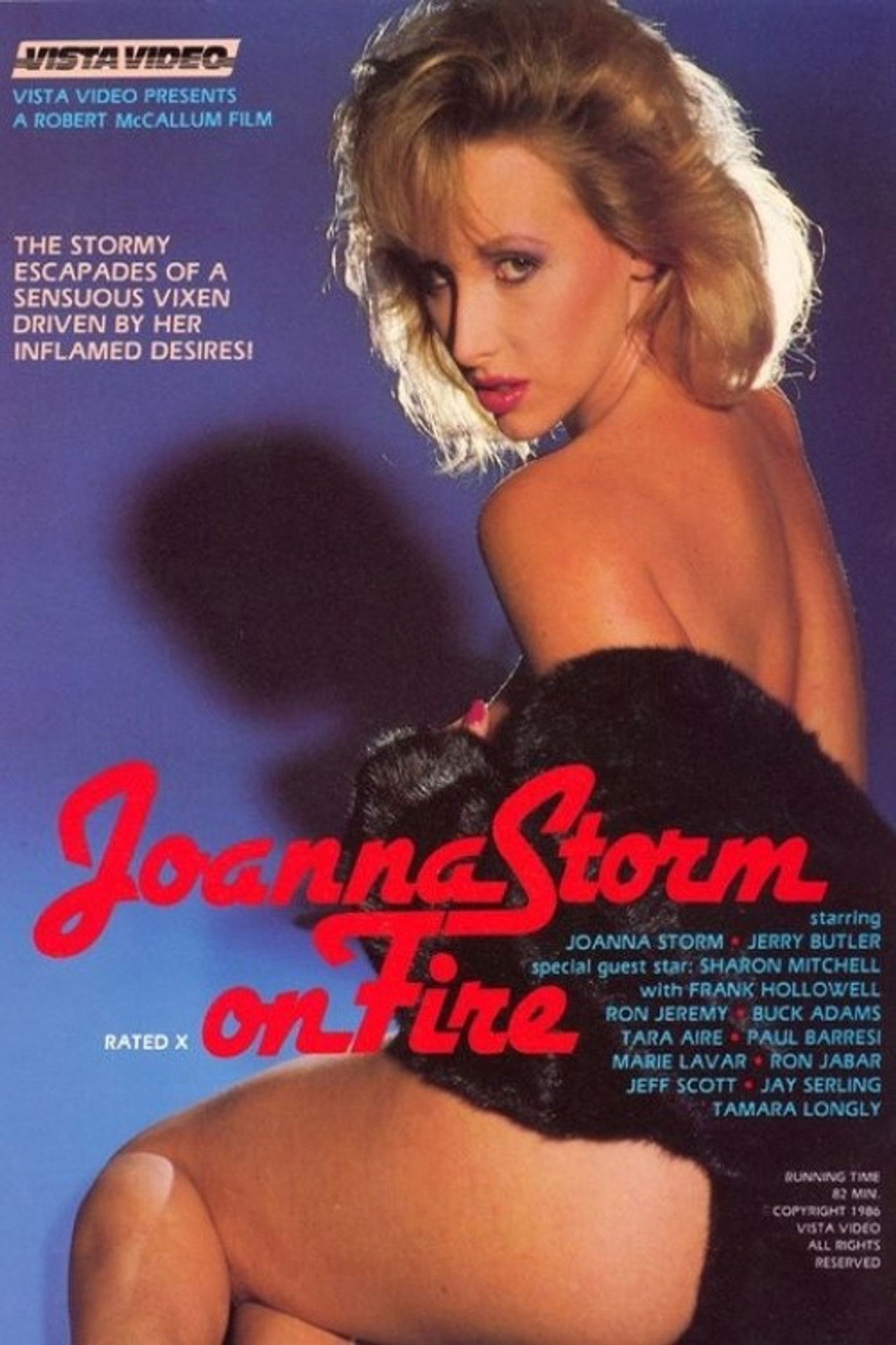 Joanna Storm on Fire Backdrop