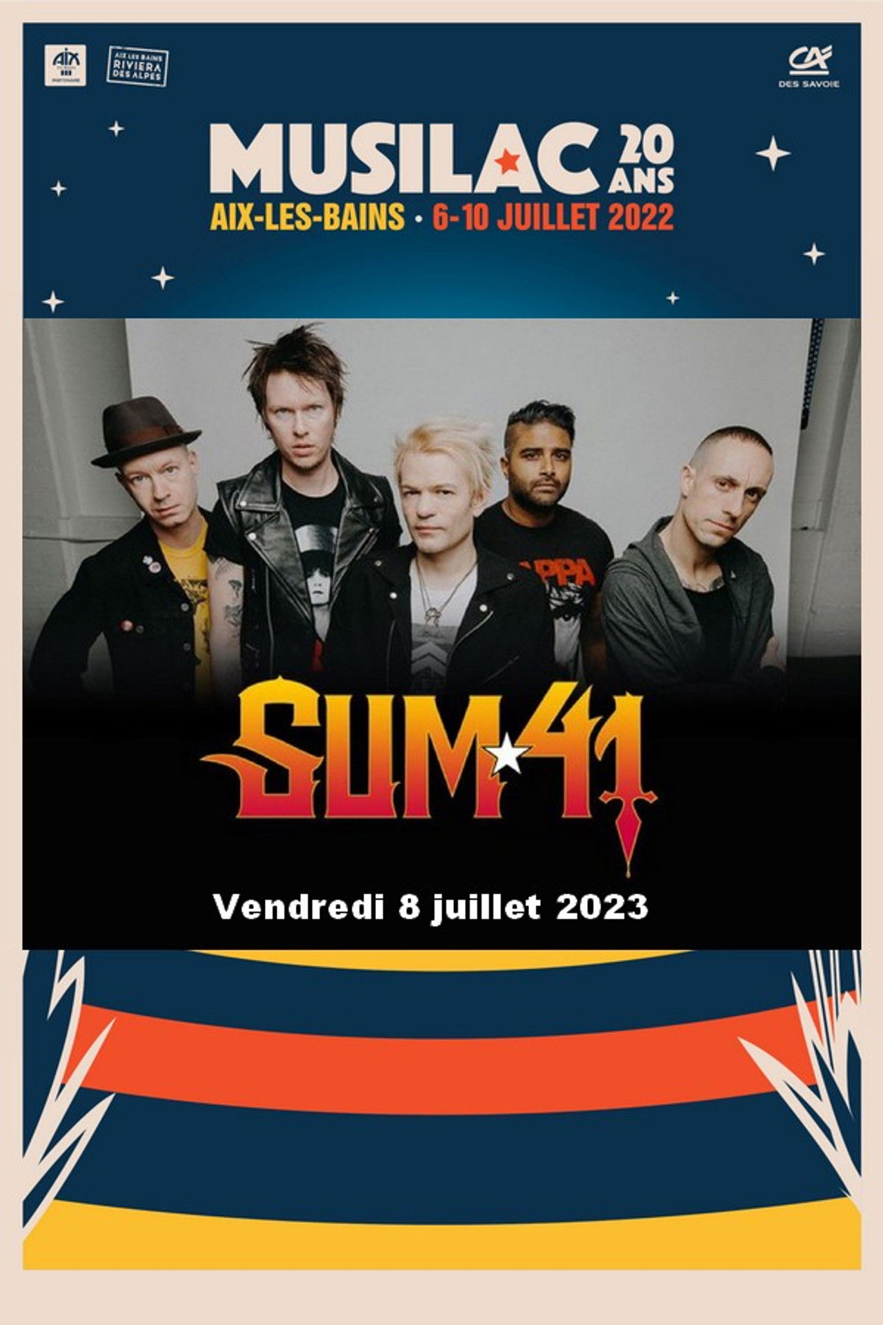 Sum 41 - Musilac 2022 Backdrop