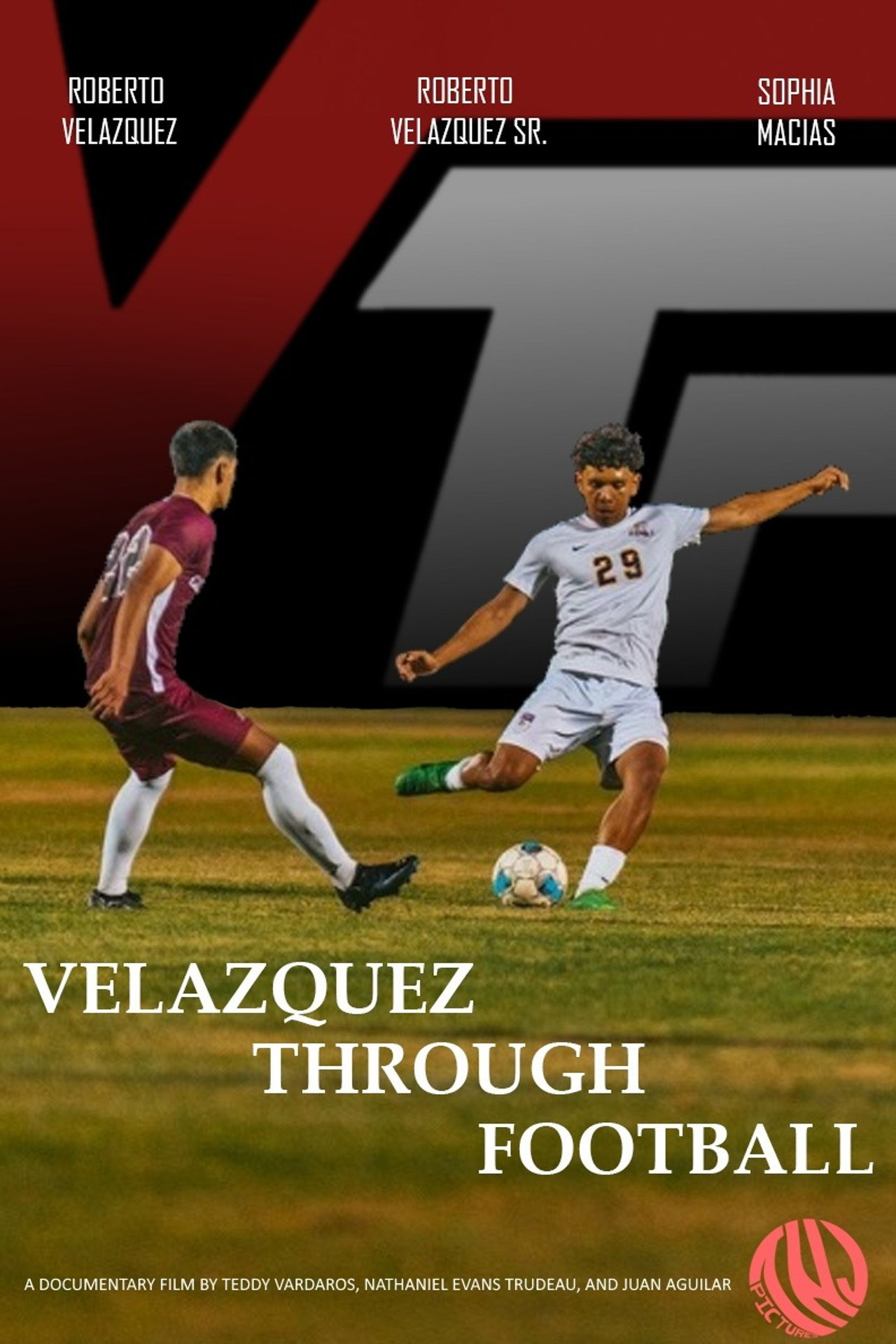 Velazquez Through Football Backdrop
