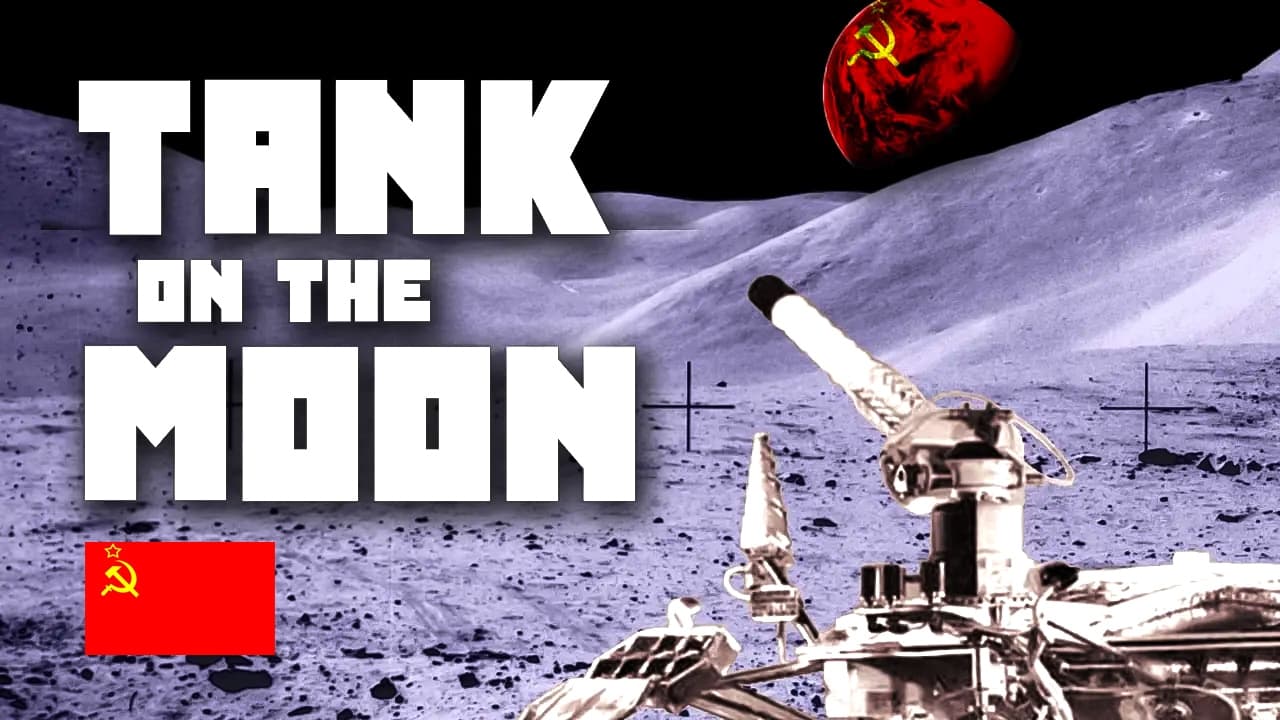 Tank on the Moon background