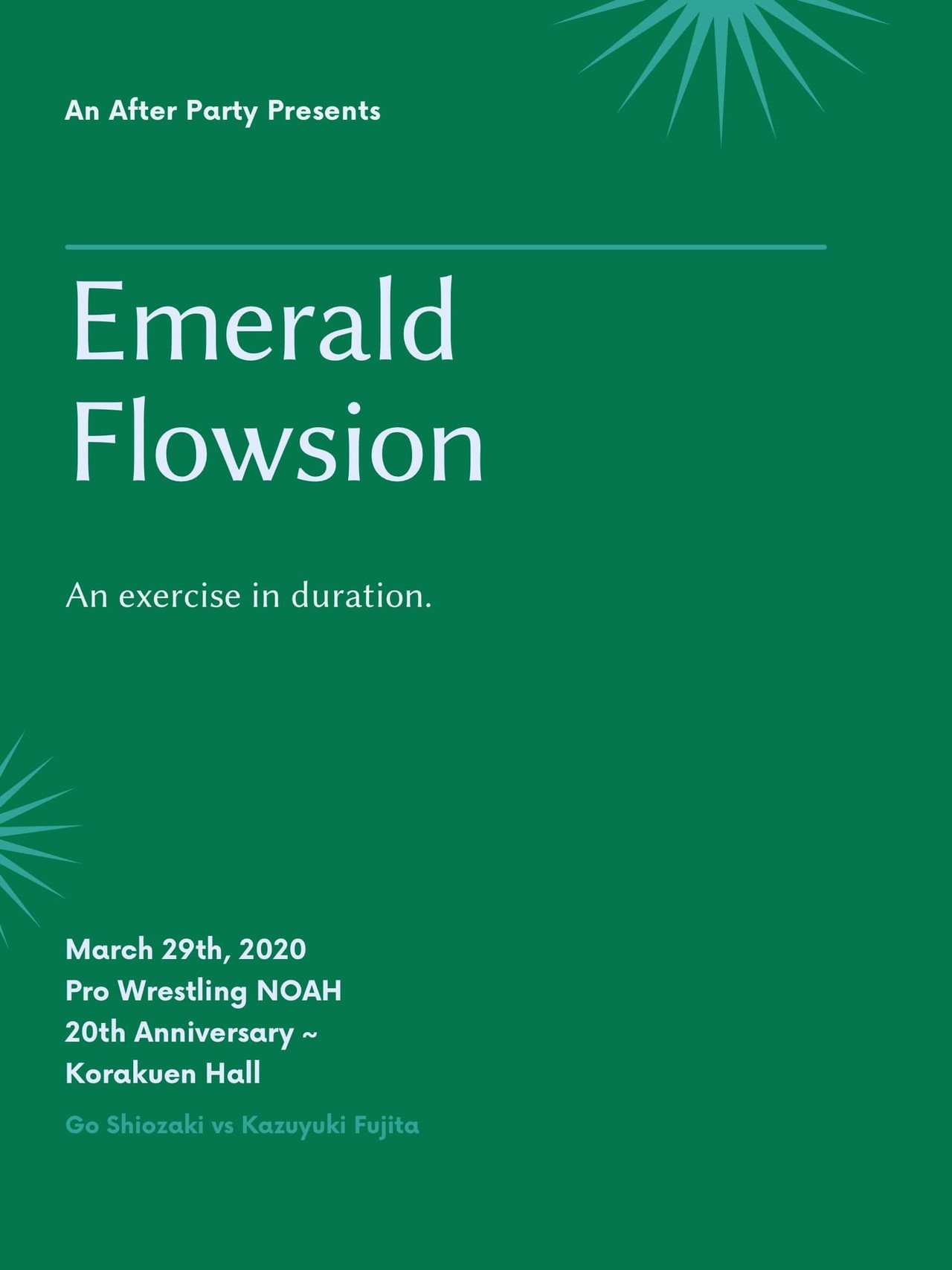 Emerald Flowsion filmaffisch