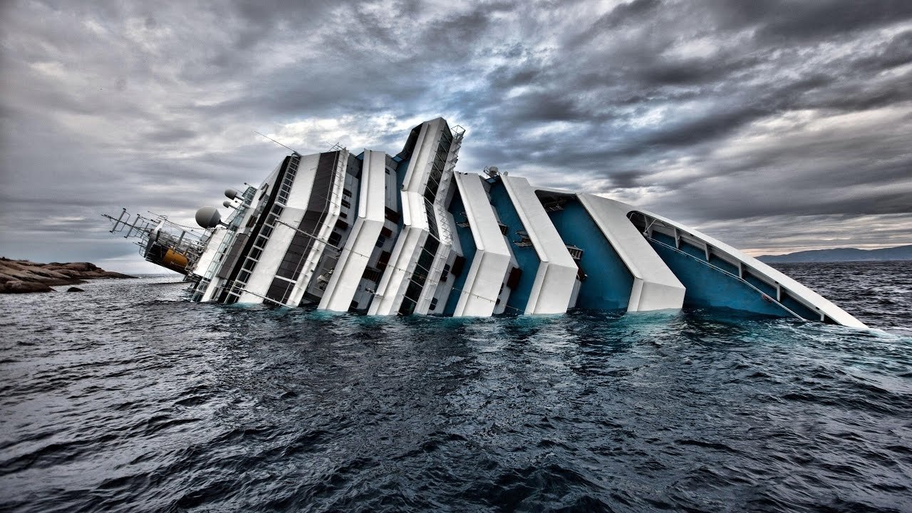 Scen från Terror at Sea: The Sinking of the Concordia