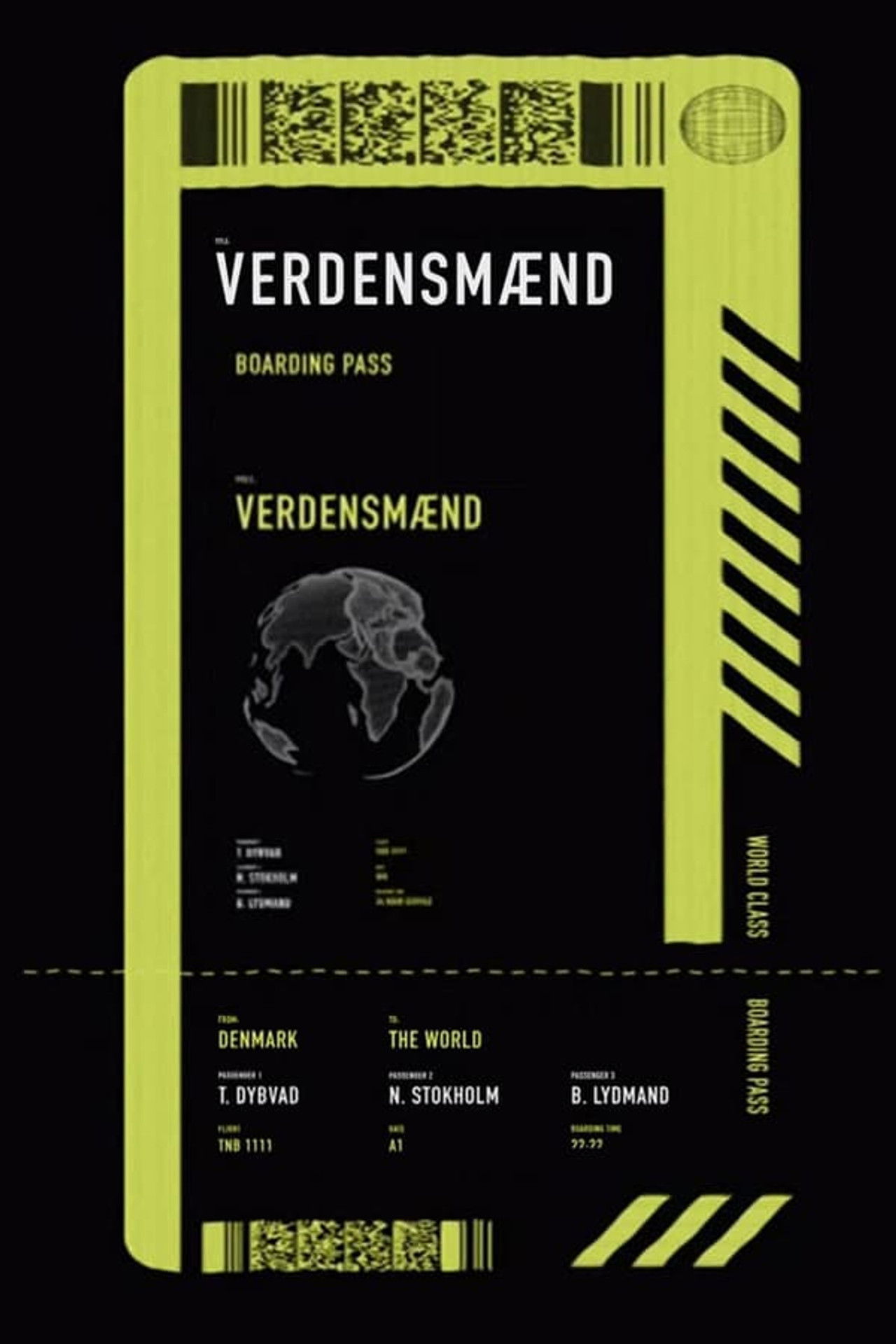 The title Verdensmænd can be translated to Albanian as Njerëzit e Botës backdrop