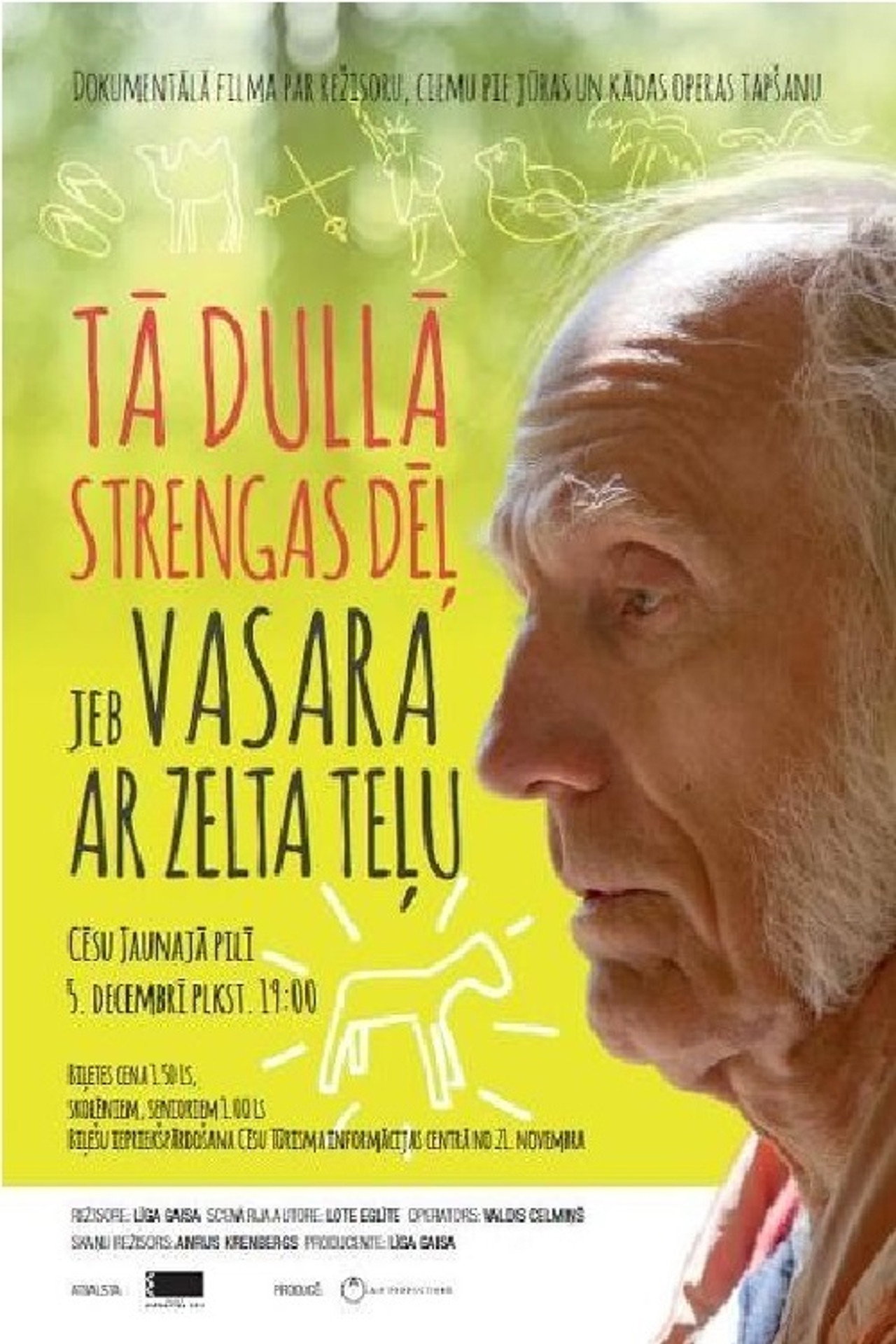 Tā dullā Strengas dēļ jeb vasara ar zelta teļu filmaffisch