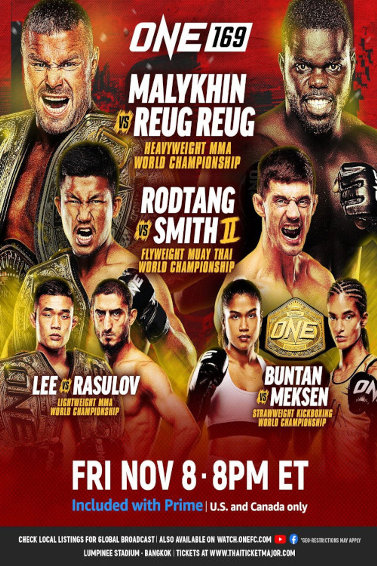 ONE 169: Malykhin vs. Reug Reug filmaffisch