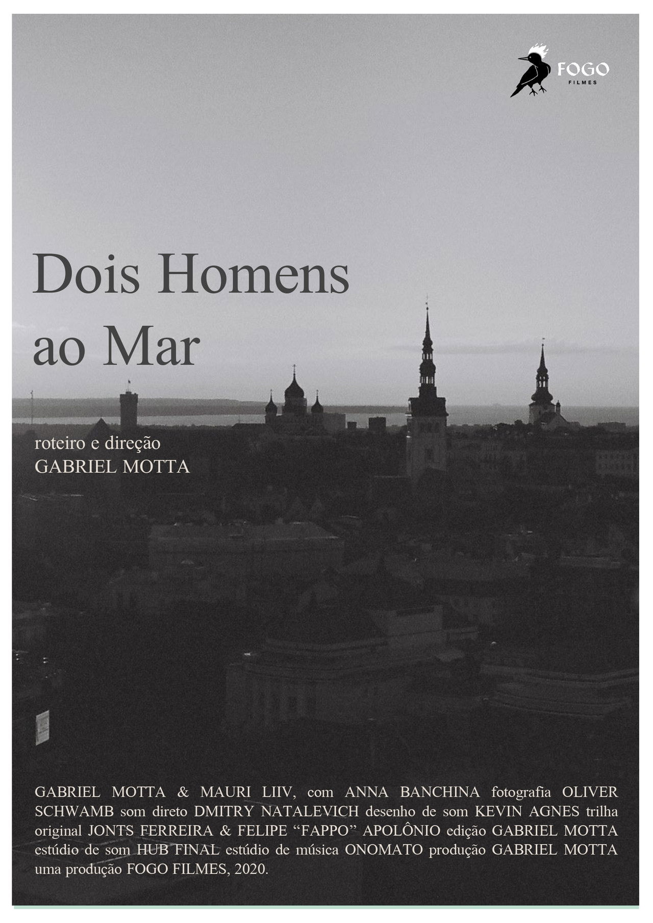 Two Men by the Sea Backdrop