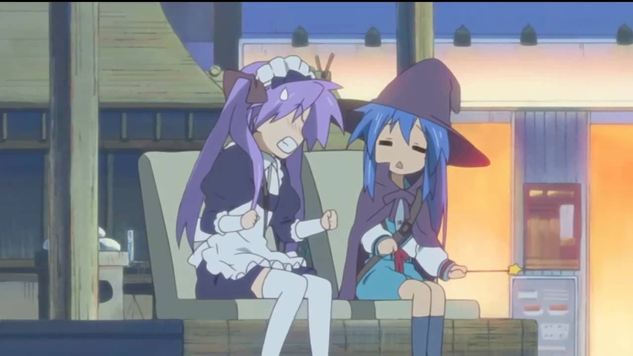 Scen från Lucky☆Star: Original na Visual to Animation