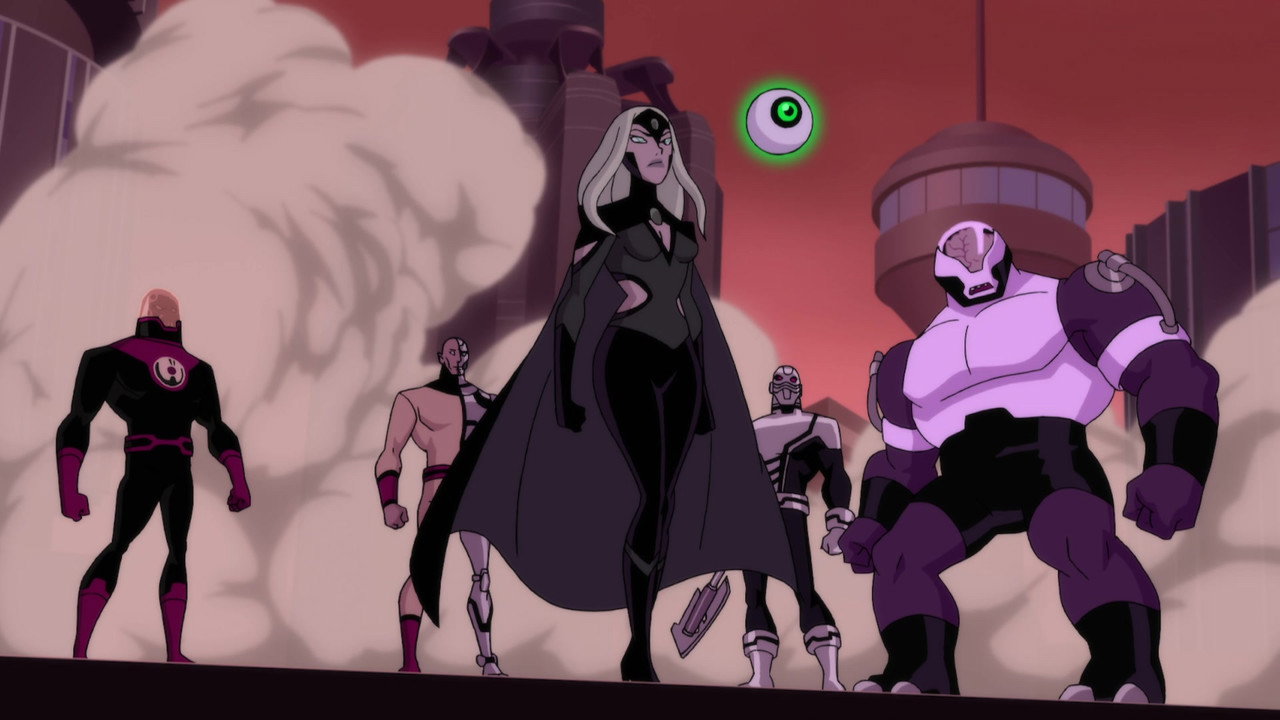 Justice League vs. the Fatal Five background 52
