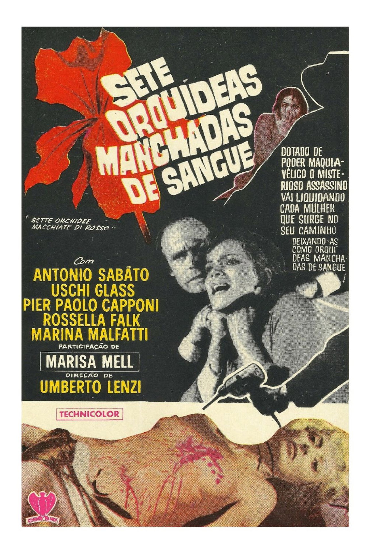 Sette orchidee macchiate di rosso filmaffisch