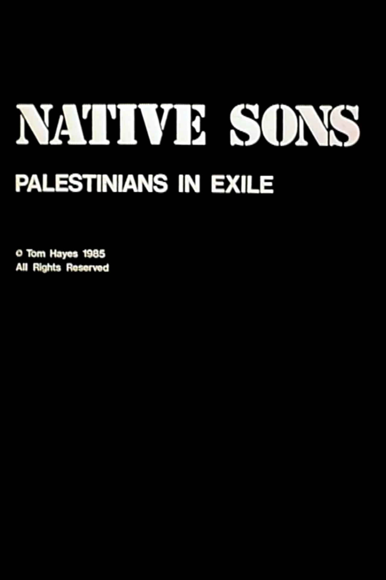 Native Sons: Palestinians In Exile Backdrop