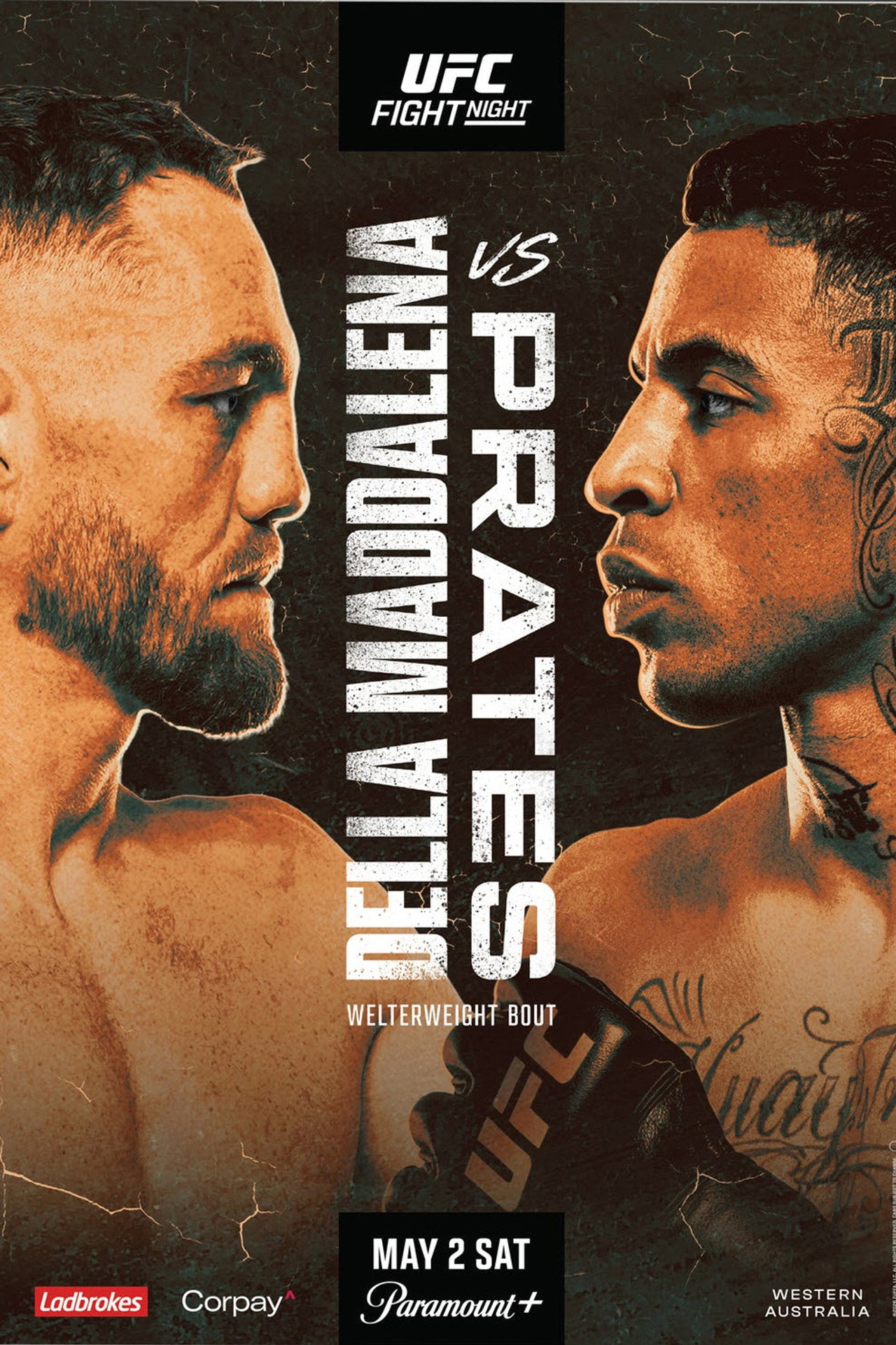 UFC Fight Night 275: Della Maddalena vs. Prates Backdrop