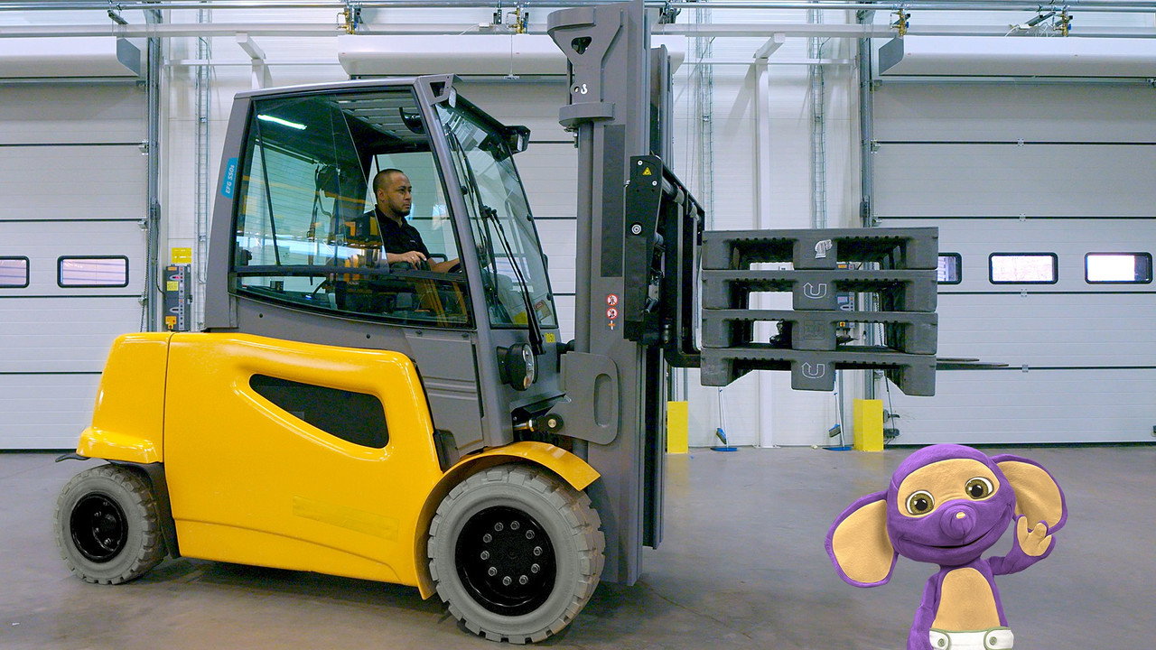 Gaffeltruck bakgrundsbild