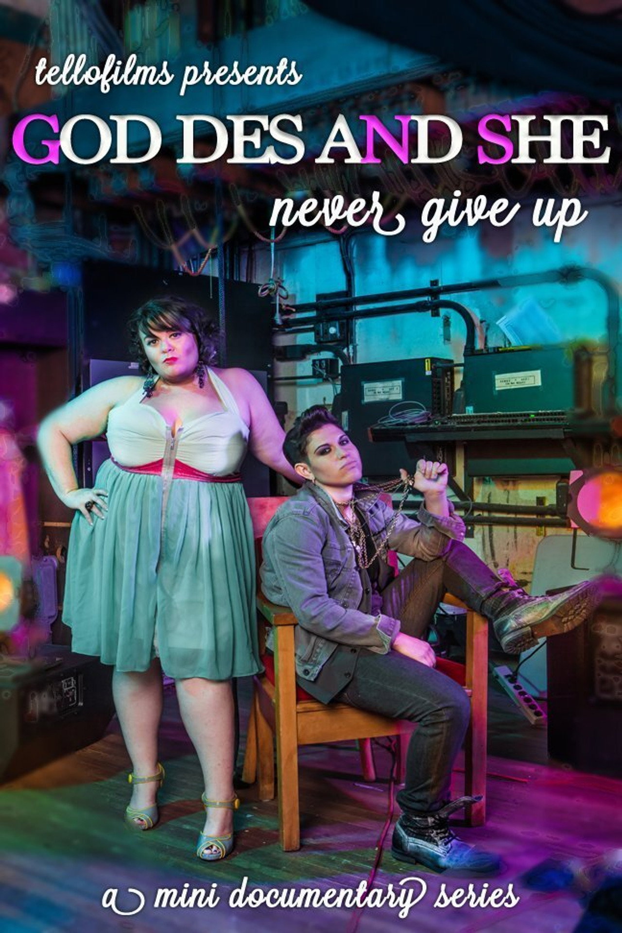 God Des & She: Never Give Up filmaffisch