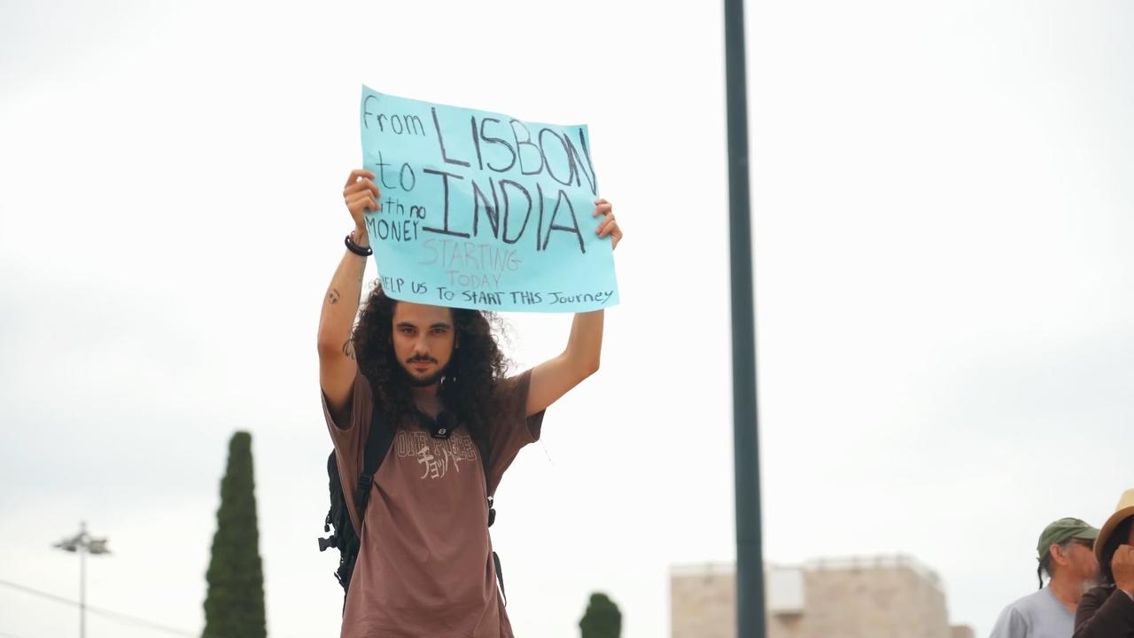 Backdrop for Going From Lisbon To India With No Money