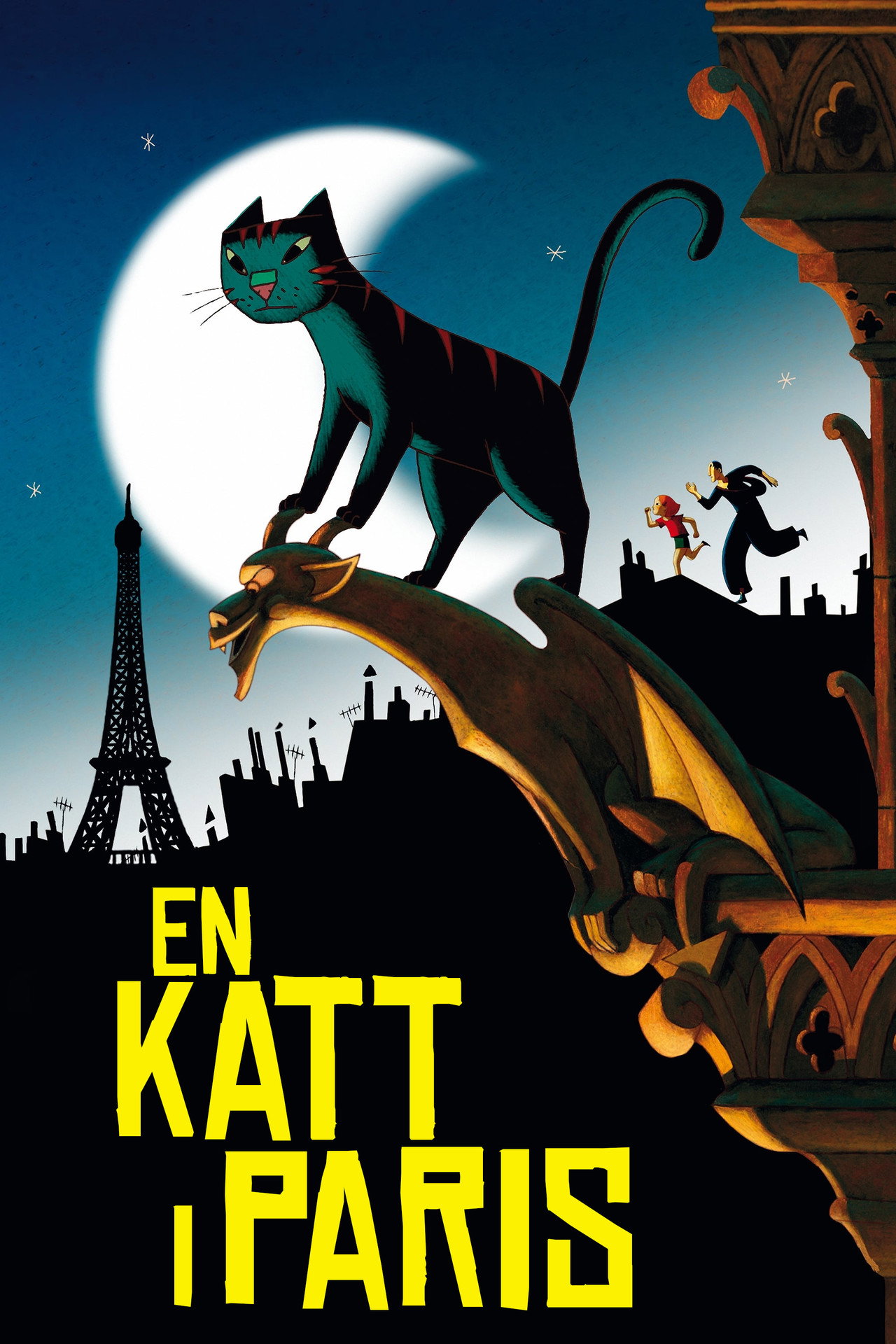 En katt i Paris filmaffisch