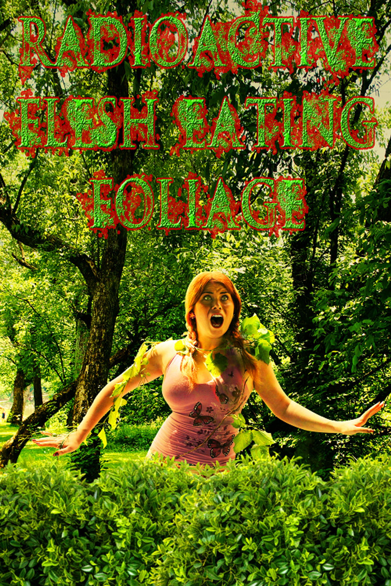 Radioactive Flesh Eating Foliage Backdrop