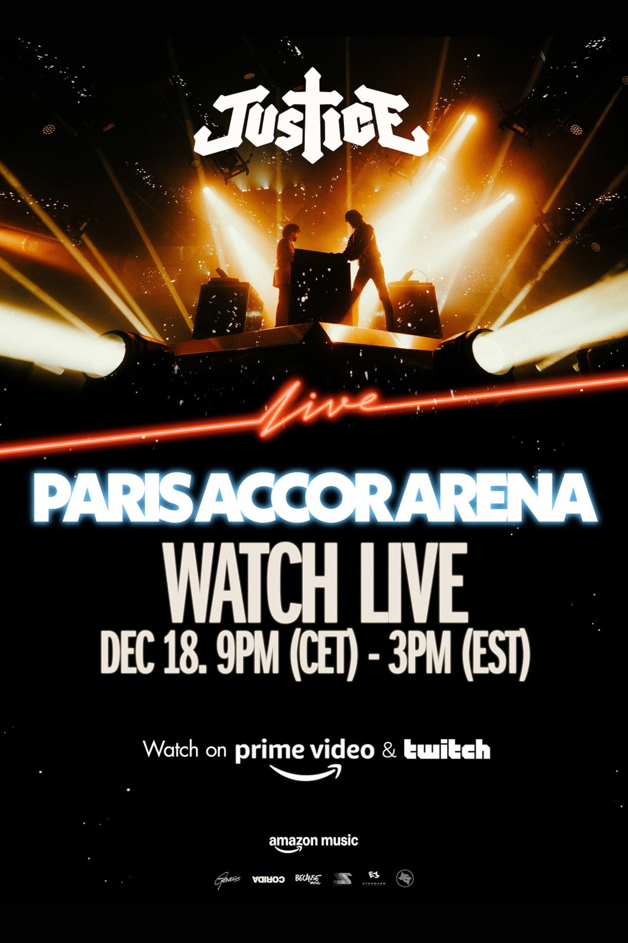 Justice - Live at Paris Accor Arena filmaffisch