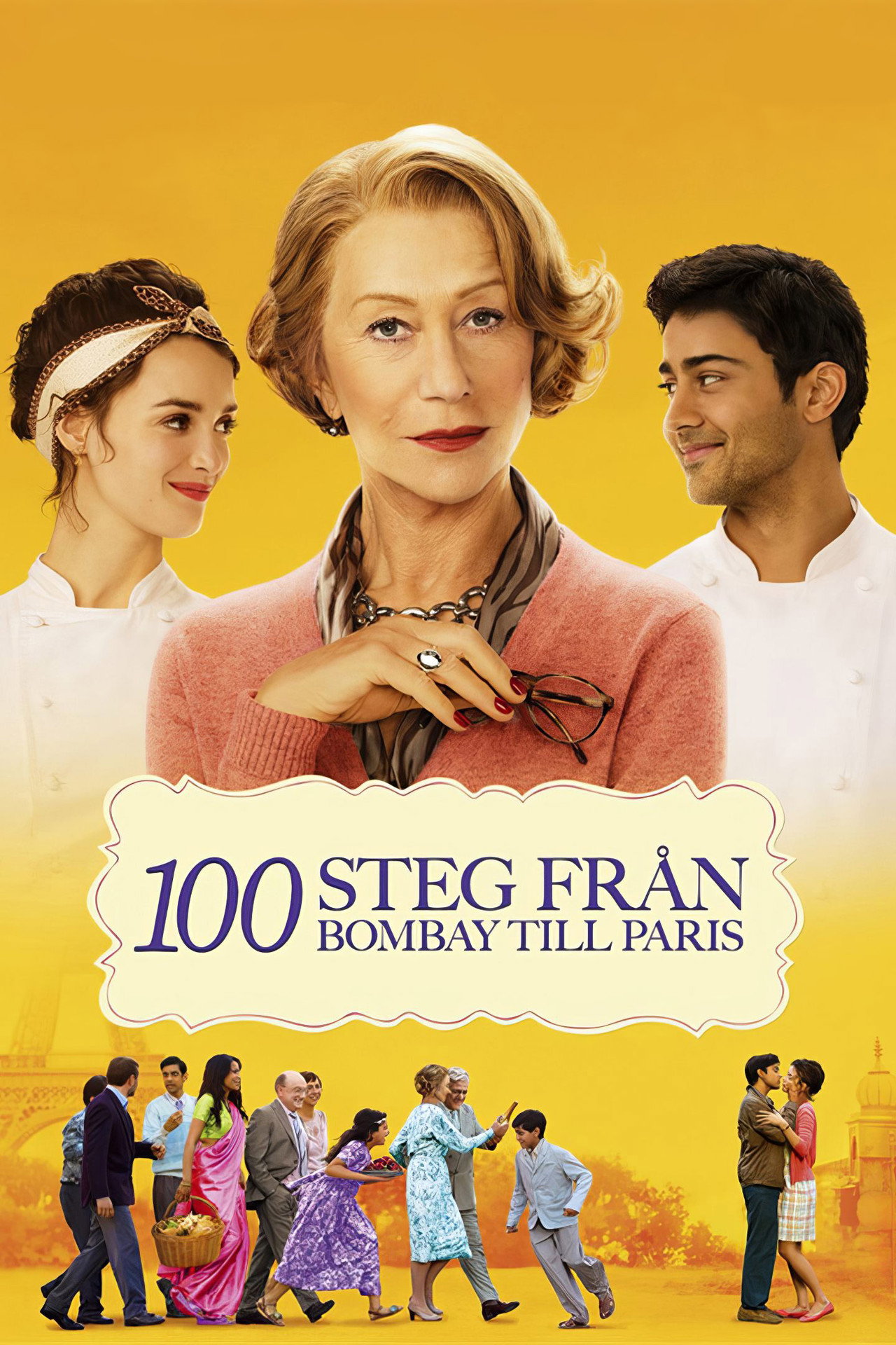 100 steg från Bombay till Paris filmaffisch