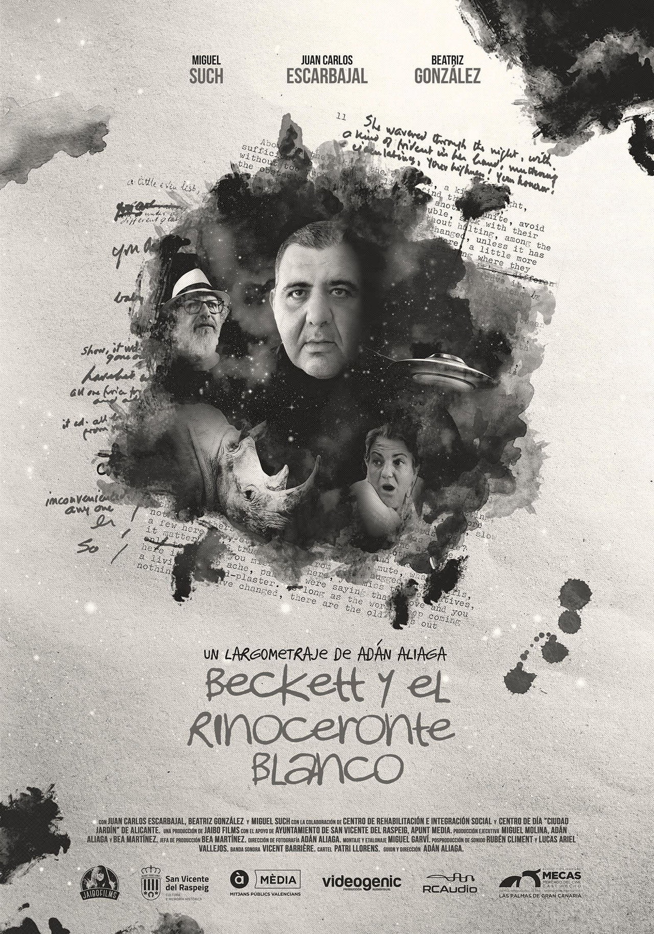 Beckett y el rinoceronte blanco filmaffisch