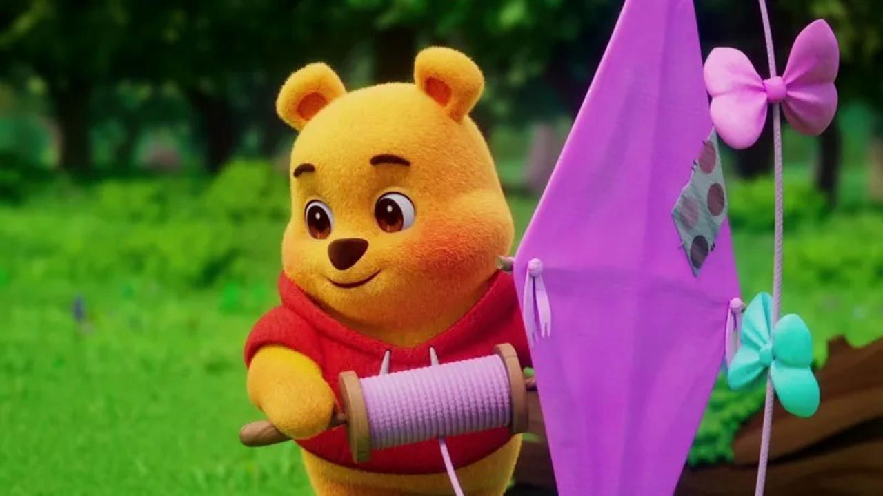 Piglet and the Kite