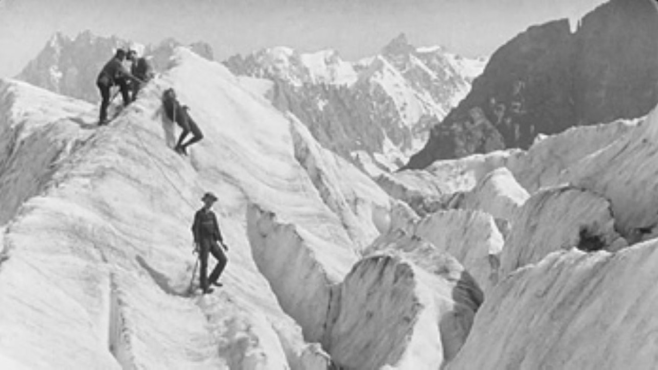 Chamonix: the Mer de Glace. Descent. still 2