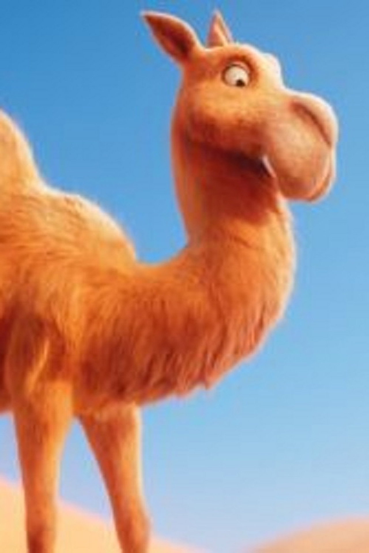 Itchy the Camel: Tennis Ball Backdrop