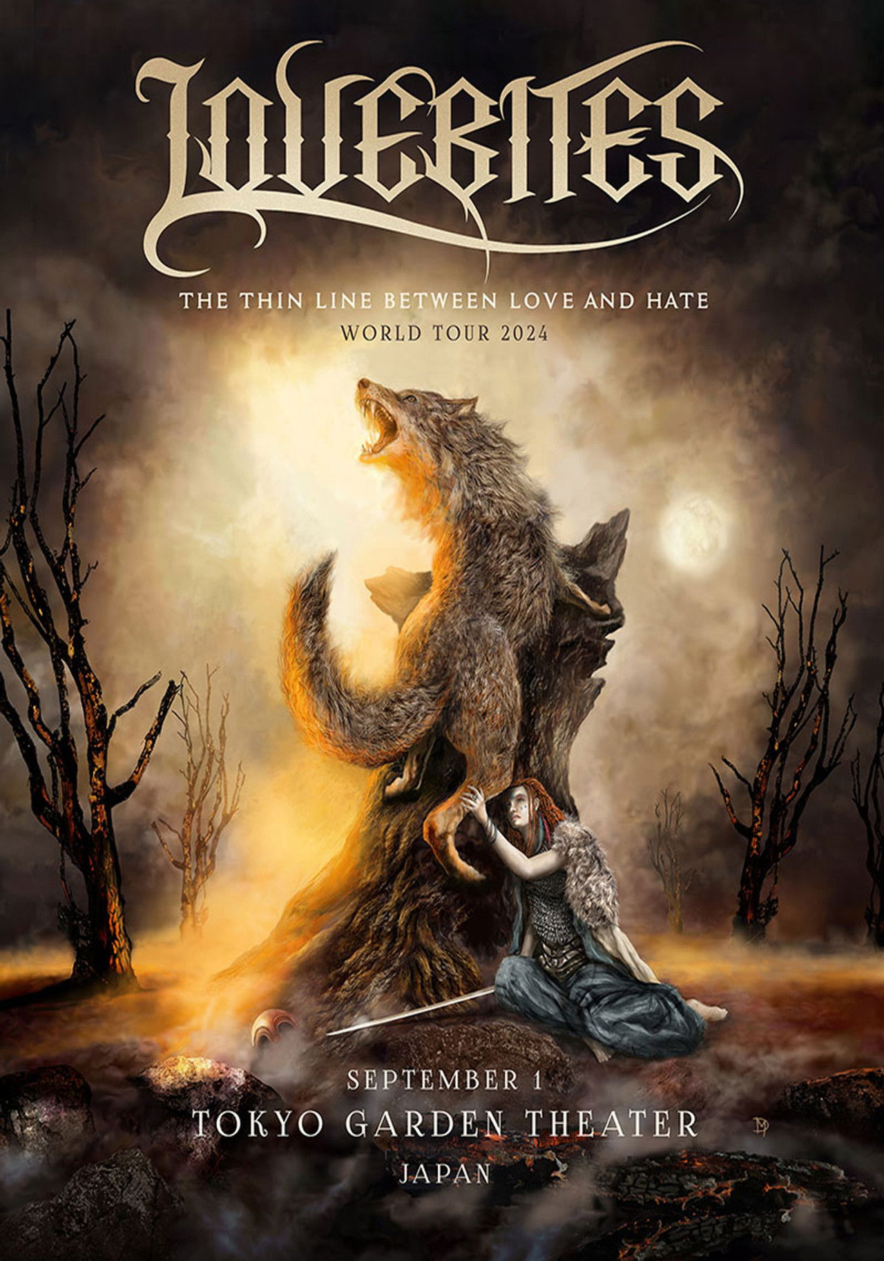 LOVEBITES - The Thin Line Between Love & Hate - World Tour 2024 - Live In Japan Backdrop