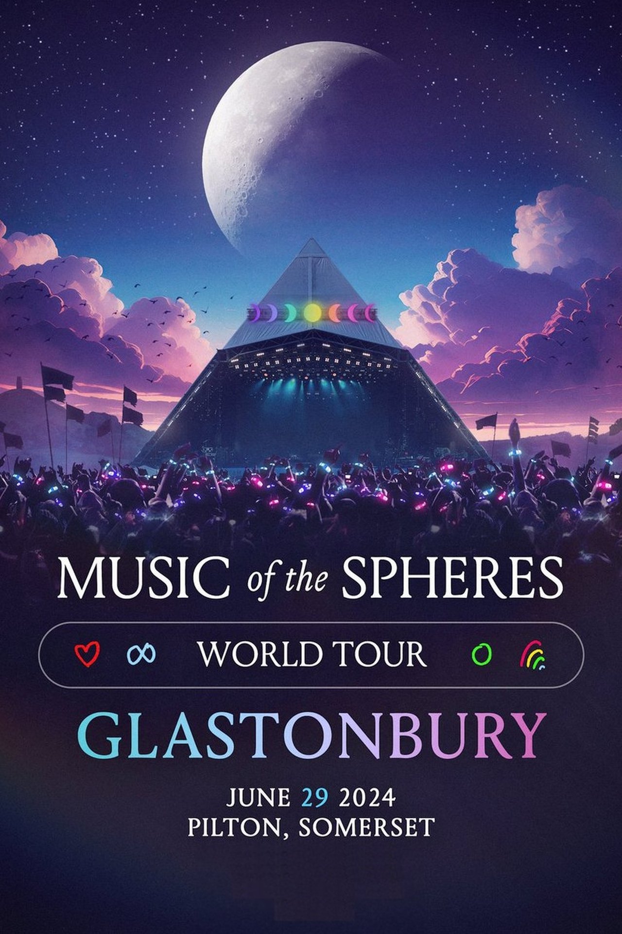 Coldplay au Festival de Glastonbury poster