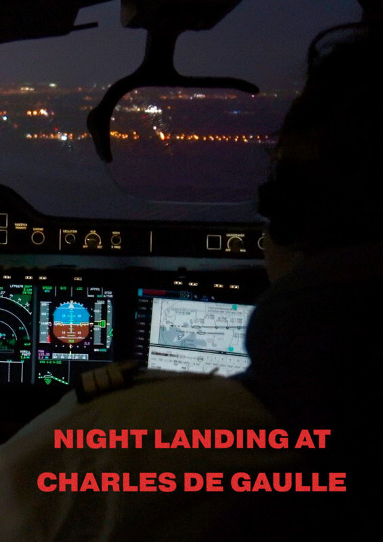 Night Landing At Charles De Gaulle filmaffisch