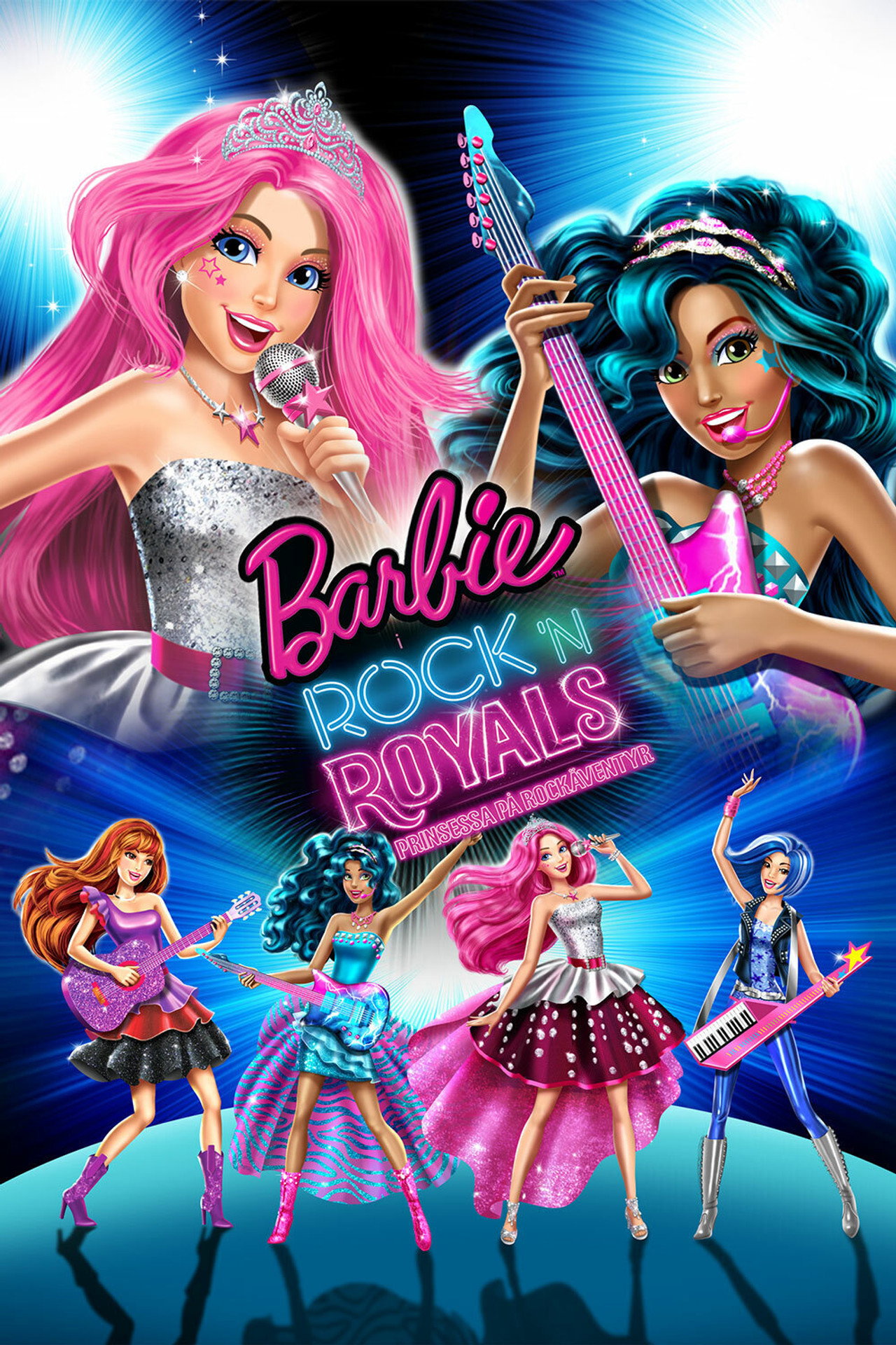 Barbie i Rock 'N Royals filmaffisch