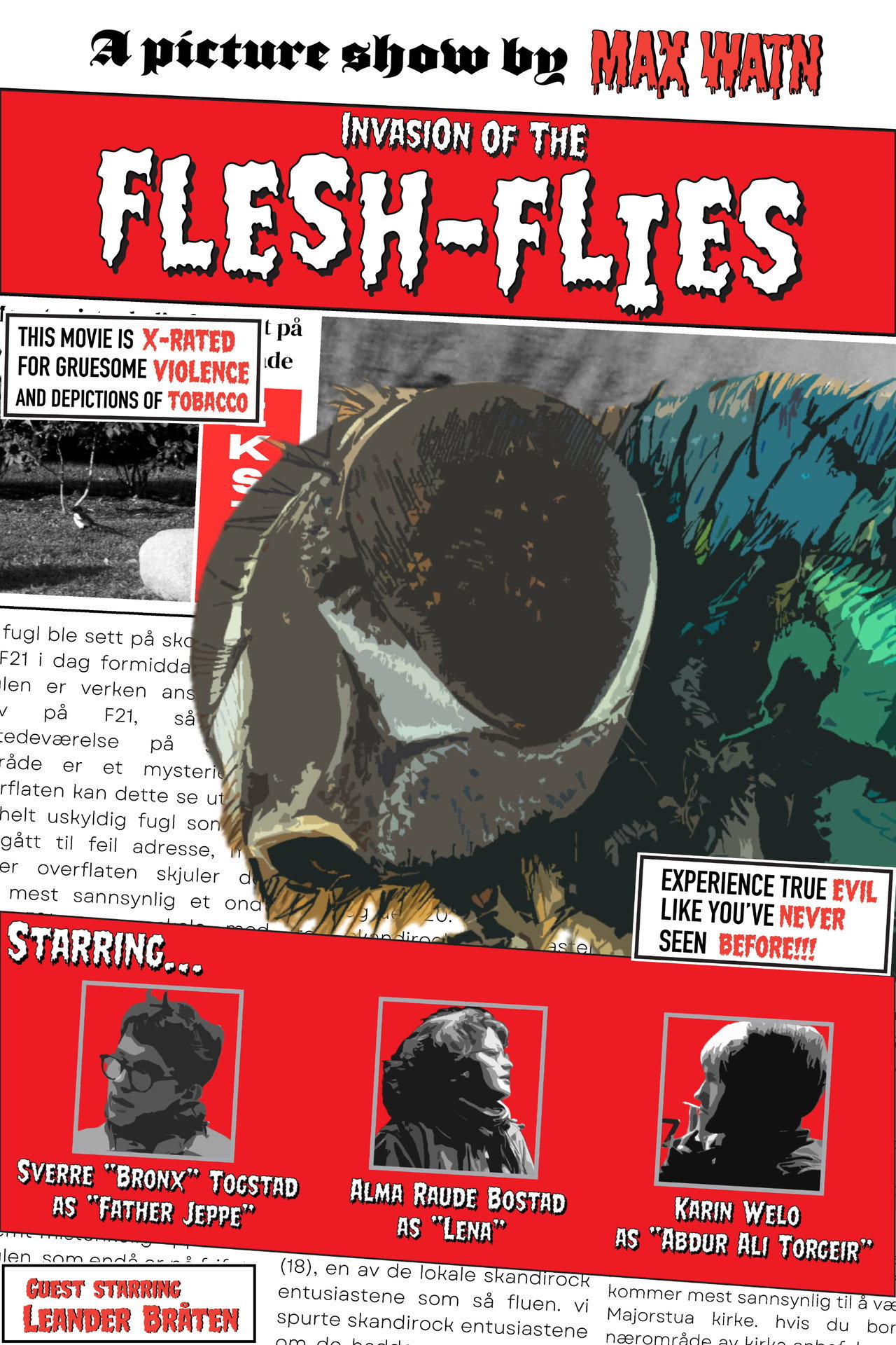 Invasion of the flesh-flies Backdrop