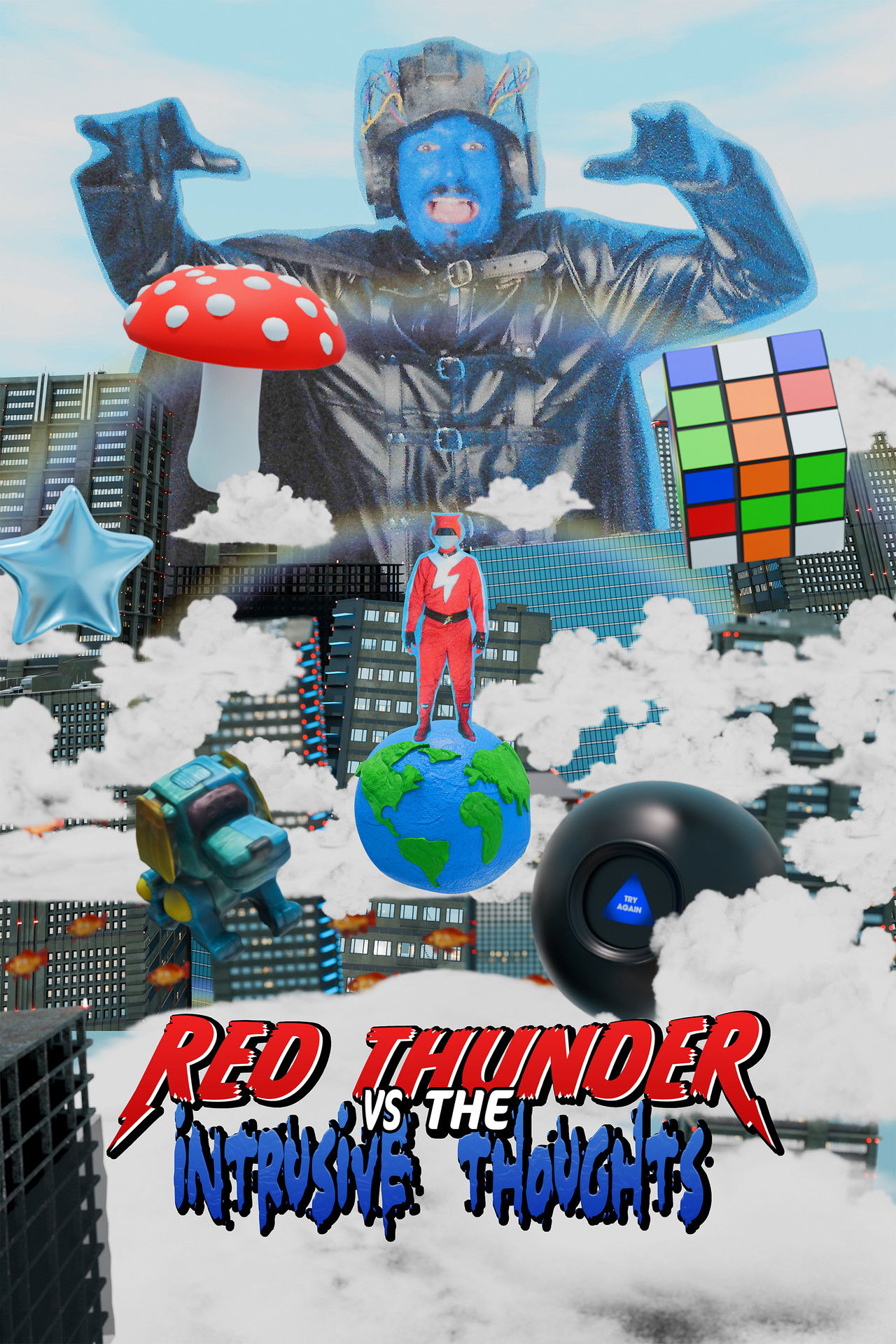 Red Thunder VS The Intrusive Thoughts Backdrop