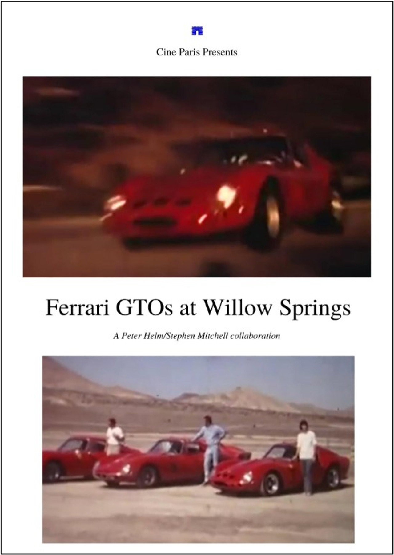 Ferrari GTOs at Willow Springs Backdrop