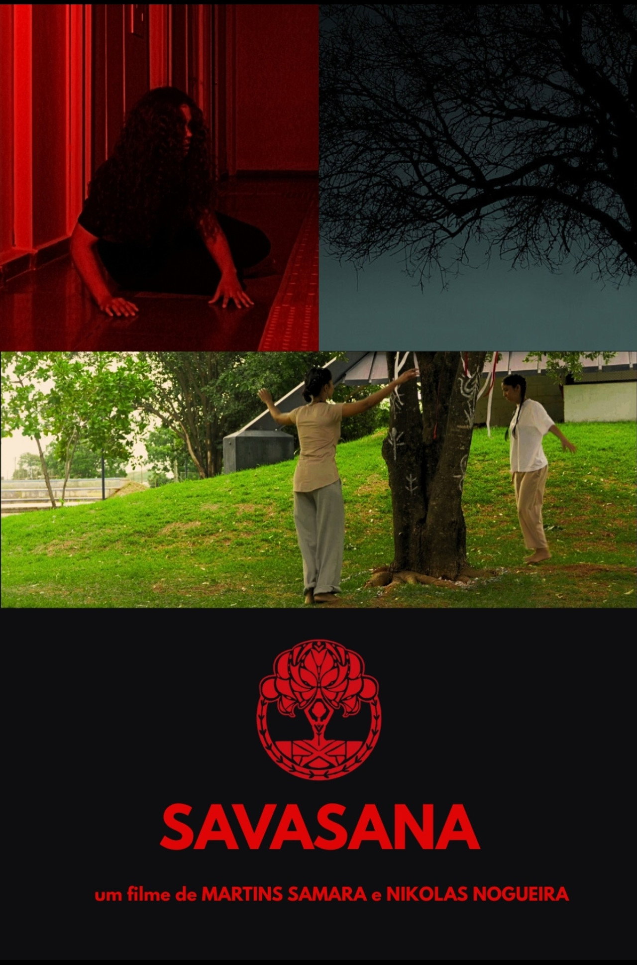 Black Savasana Backdrop