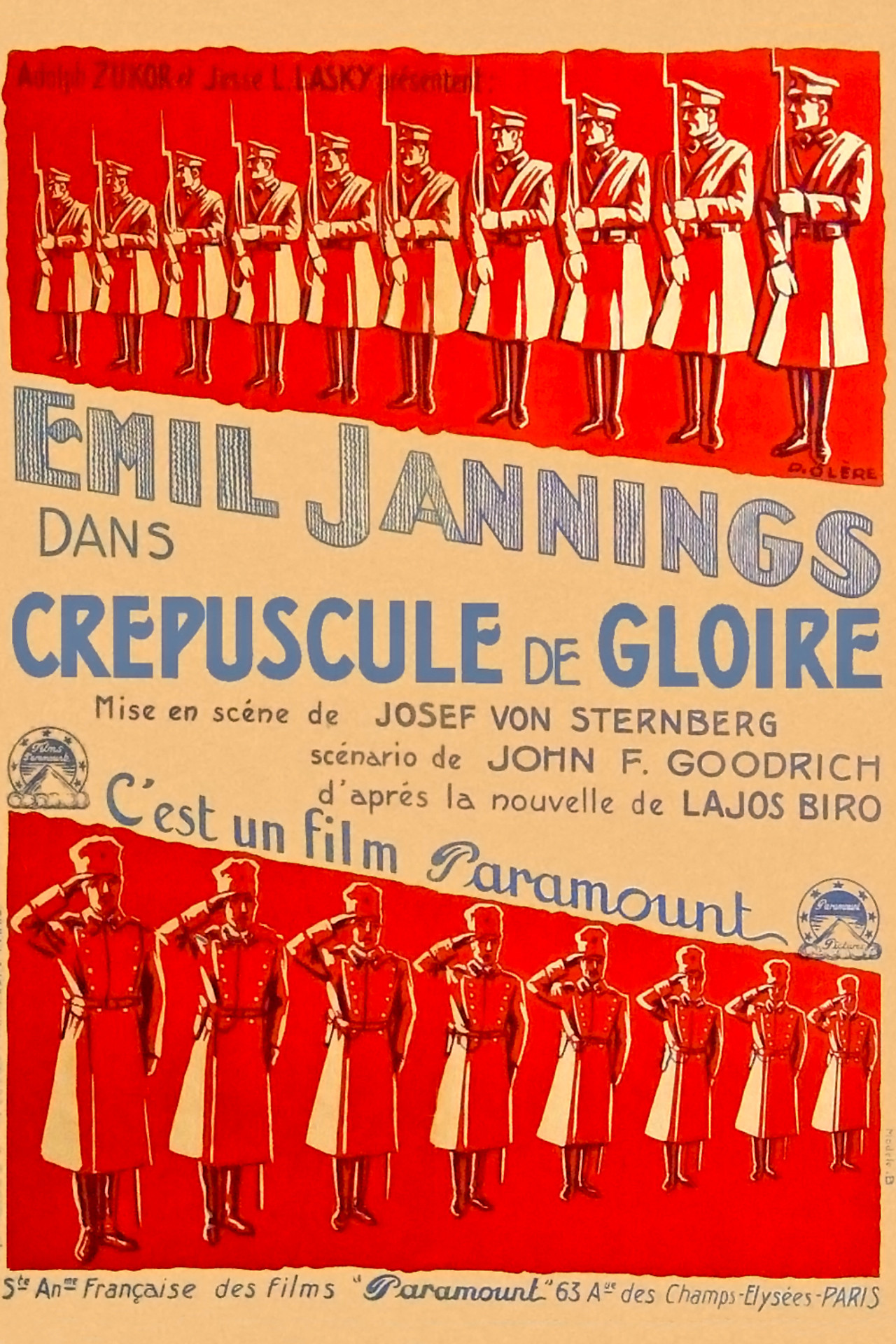 Crépuscule de gloire poster