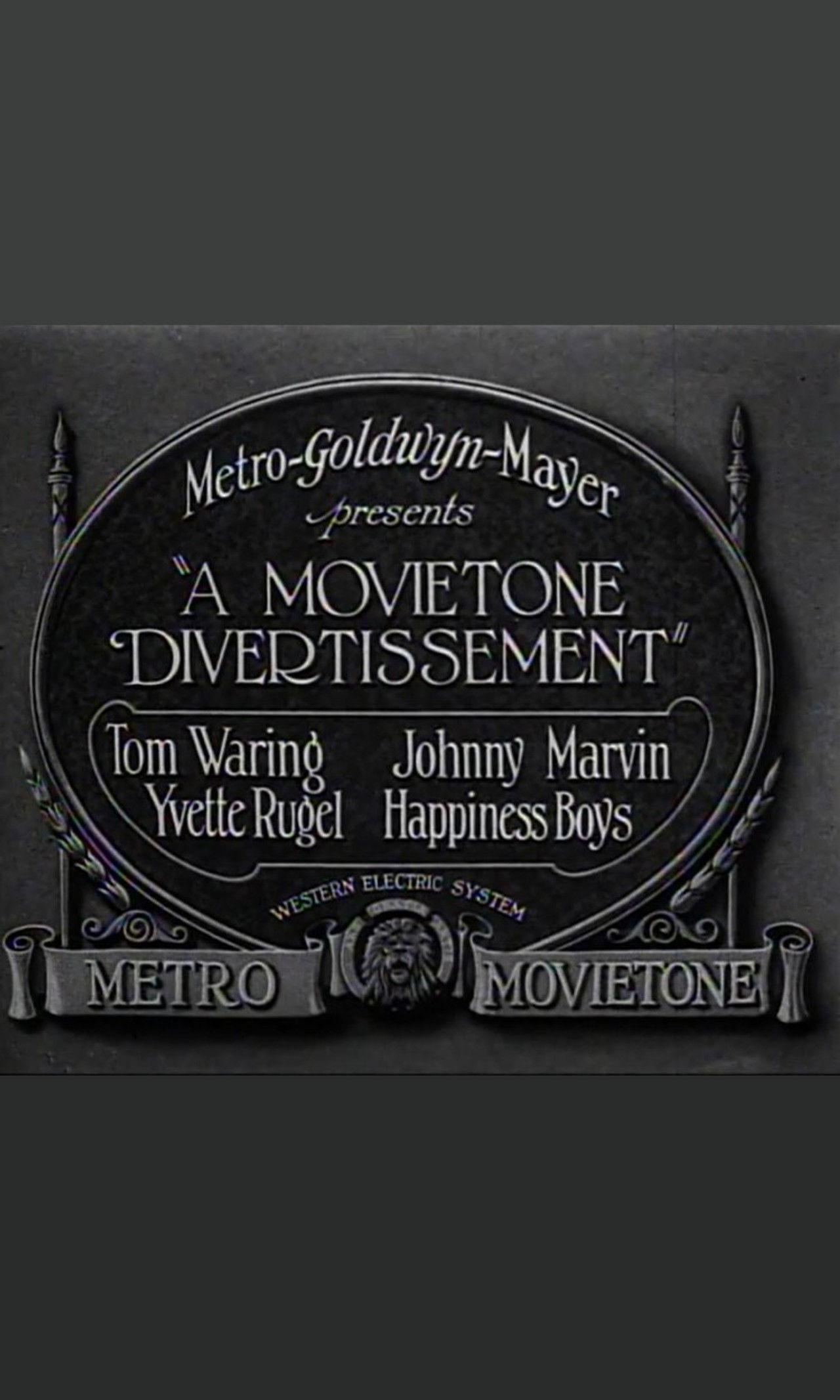 A Movietone Divertissement Backdrop