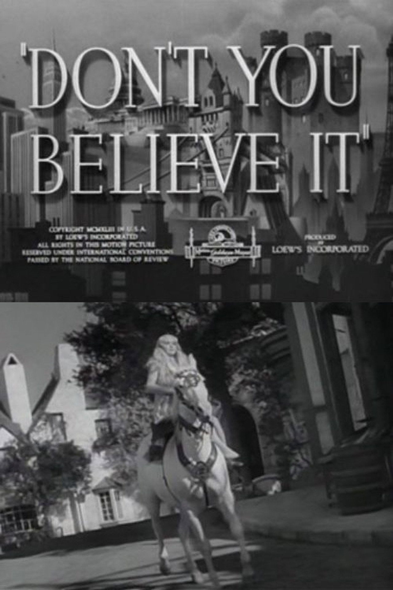 Don't You Believe It