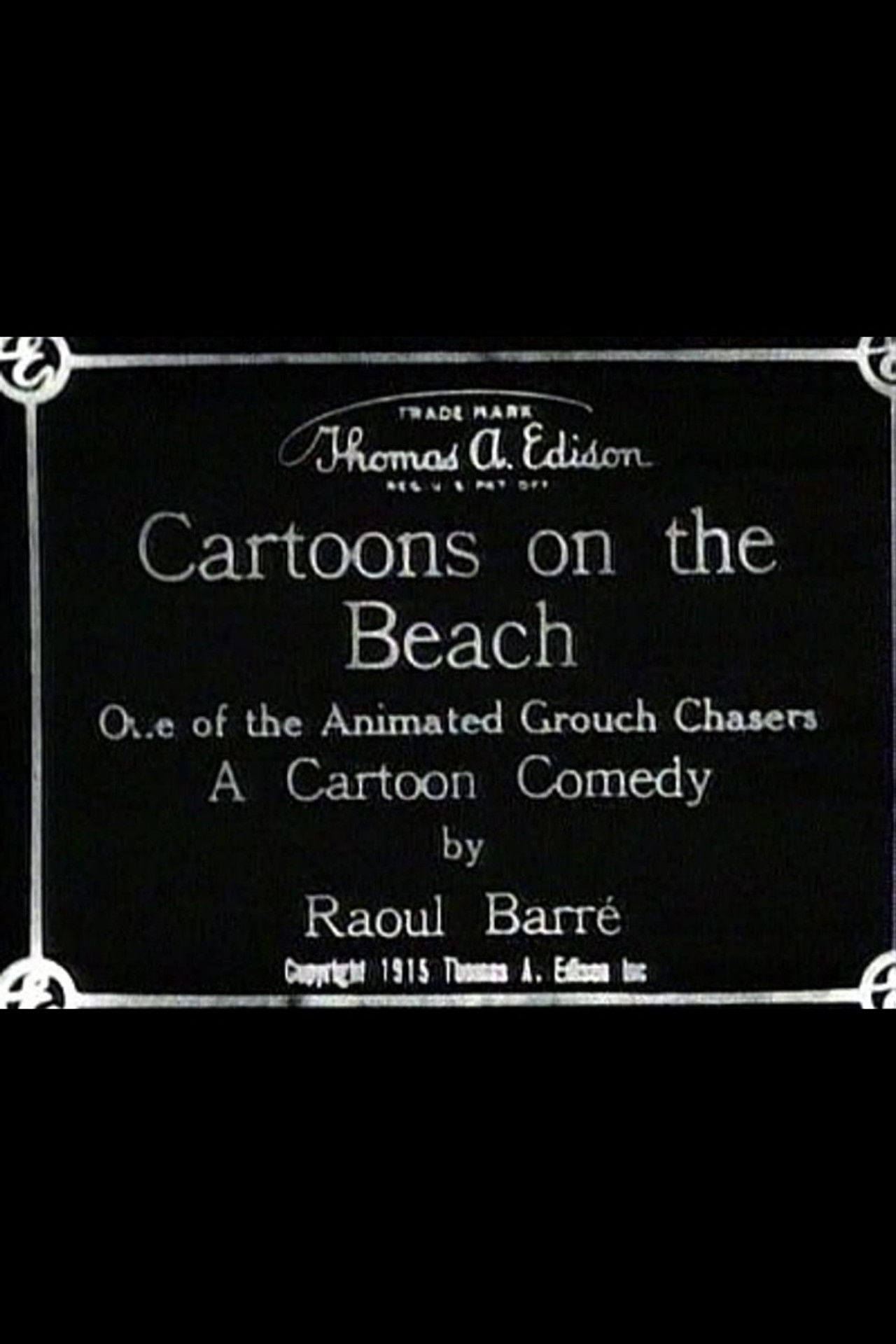 Cartoons on the Beach Backdrop