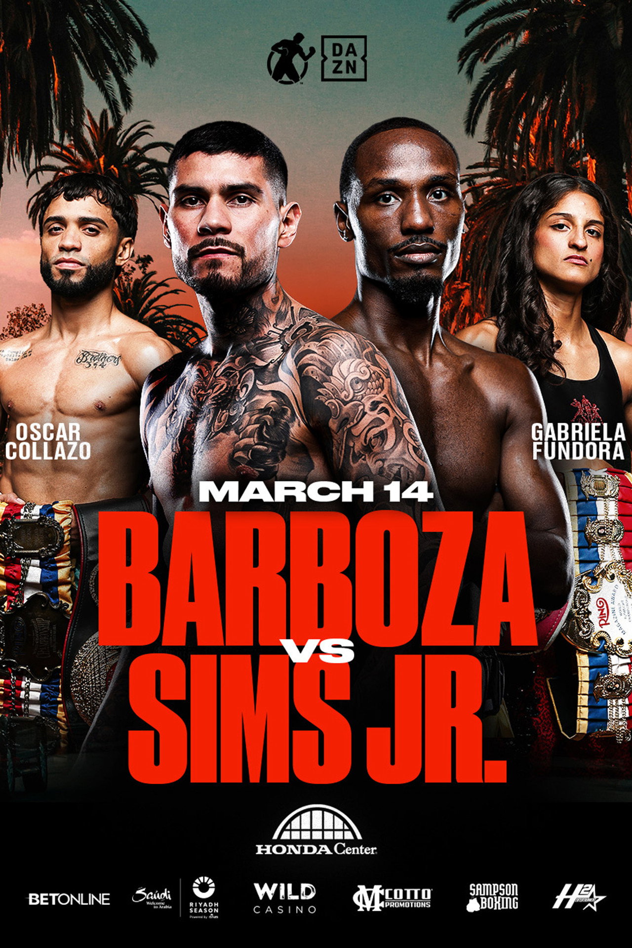 Arnold Barboza Jr. vs. Kenneth Sims Jr. filmaffisch