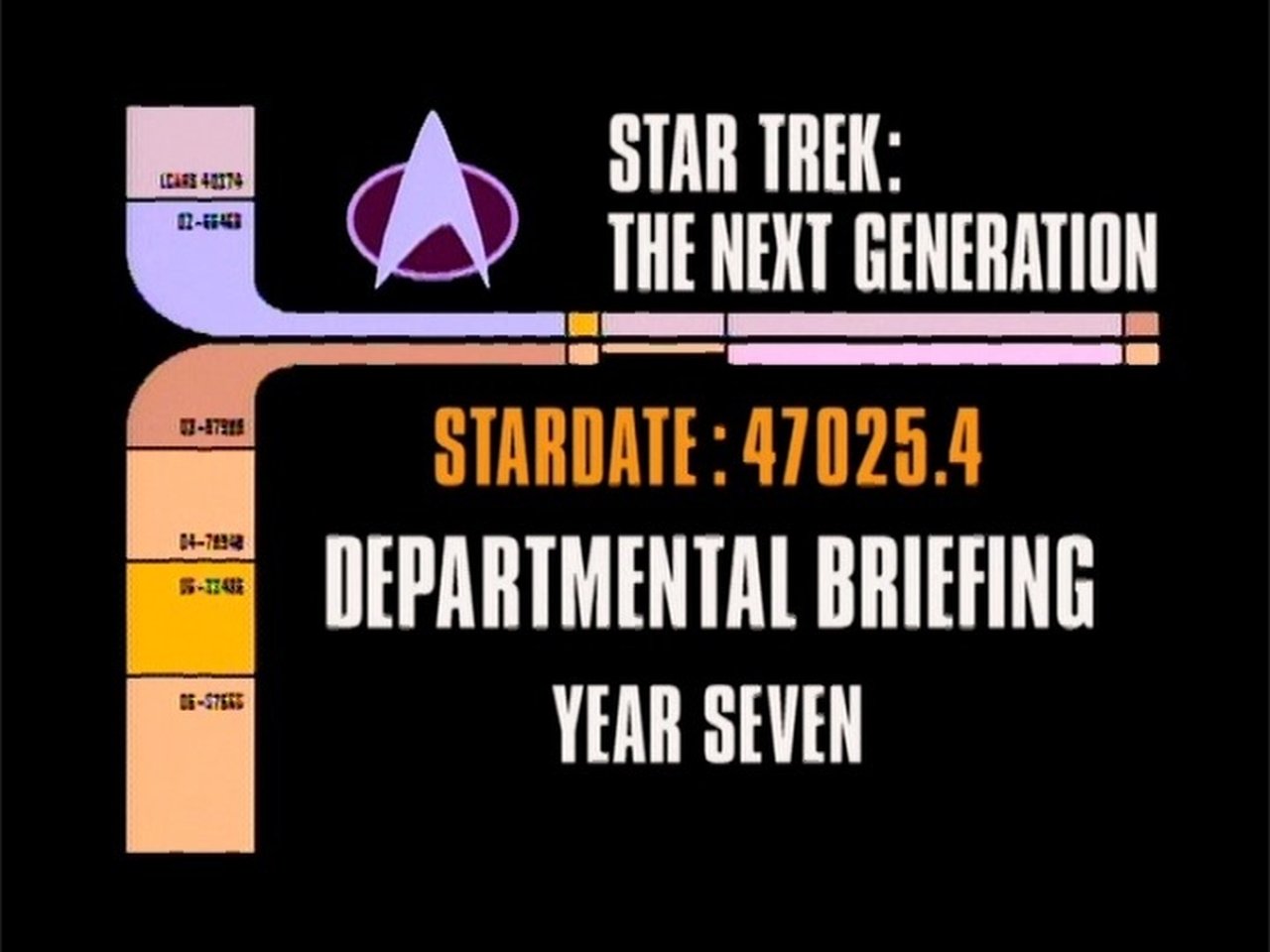 Star Trek: The Next Generation - Season 0 Episode 72 : Archival Mission Log: Year Seven - Departmental Briefing: Production